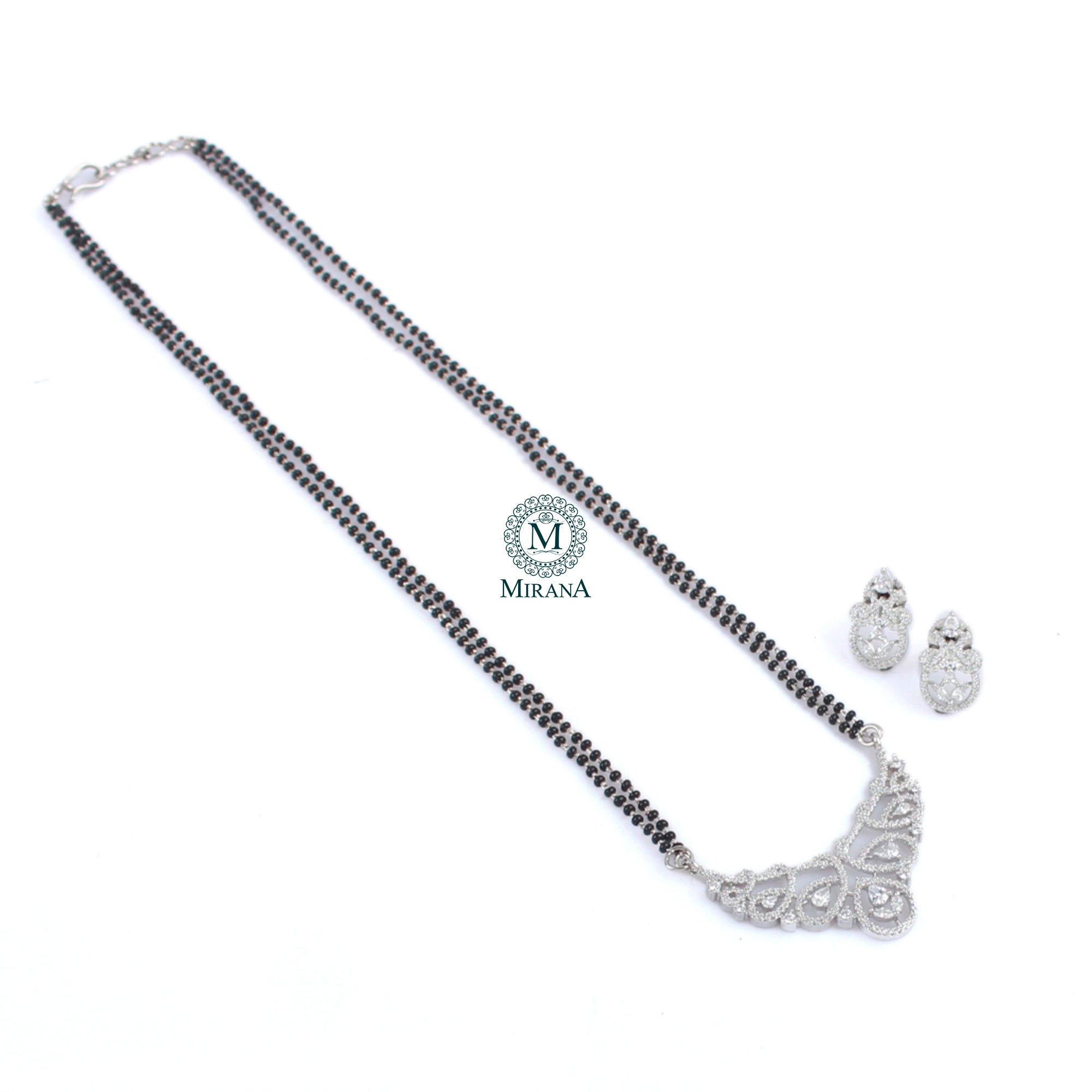 Tiara CZ Designer Mangalsutra Set