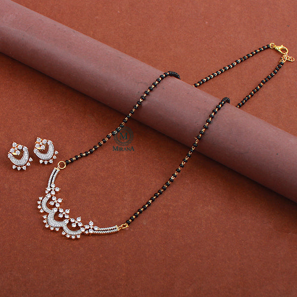 Briti CZ Designer Mangalsutra Set