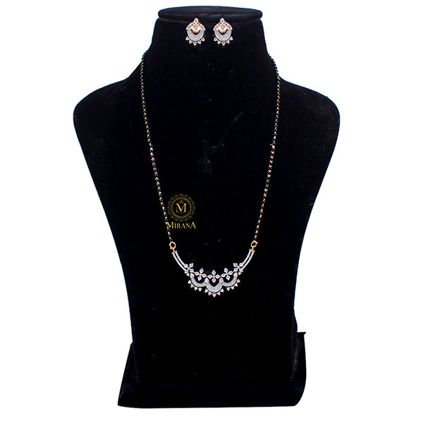 Briti CZ Designer Mangalsutra Set