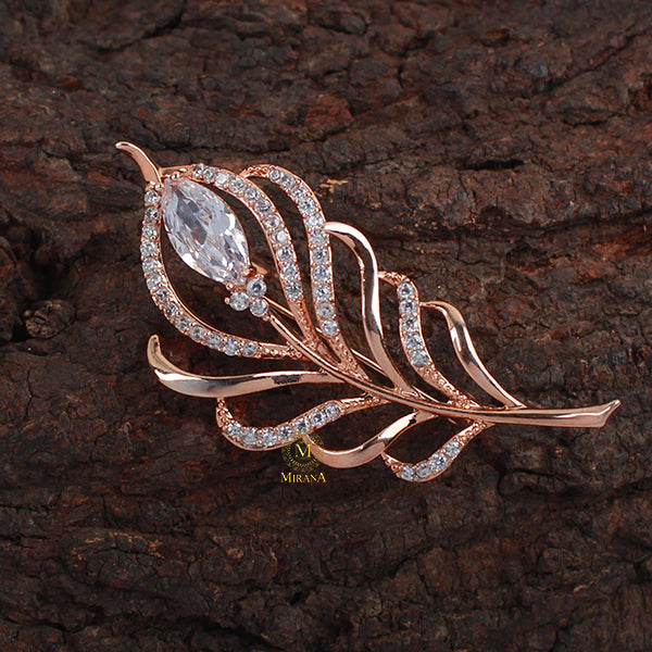 Michael Pearl CZ Designer Brooch