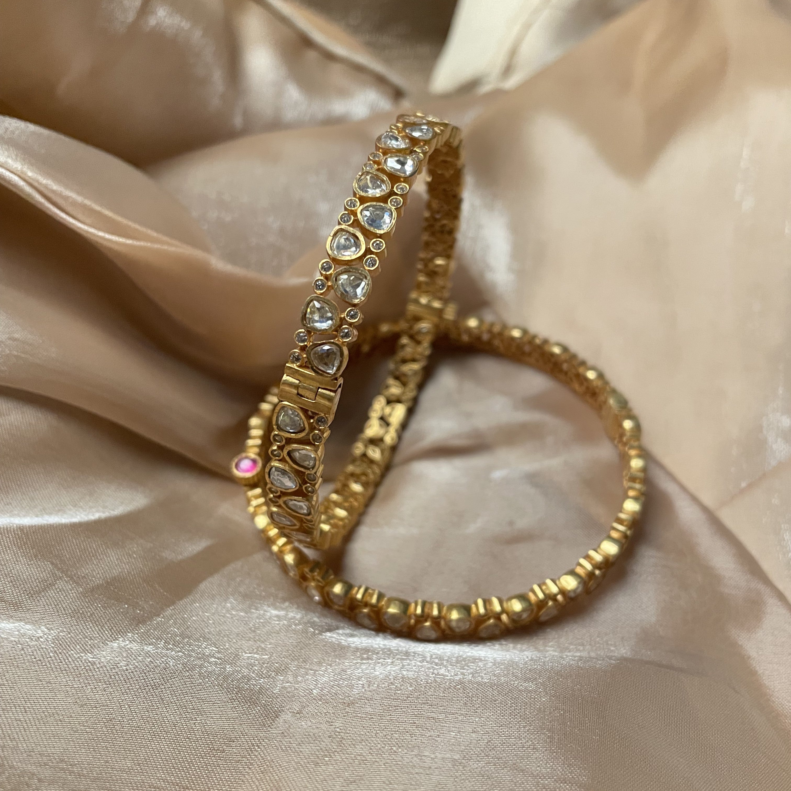 Aushi Moissanite Designer Bangles