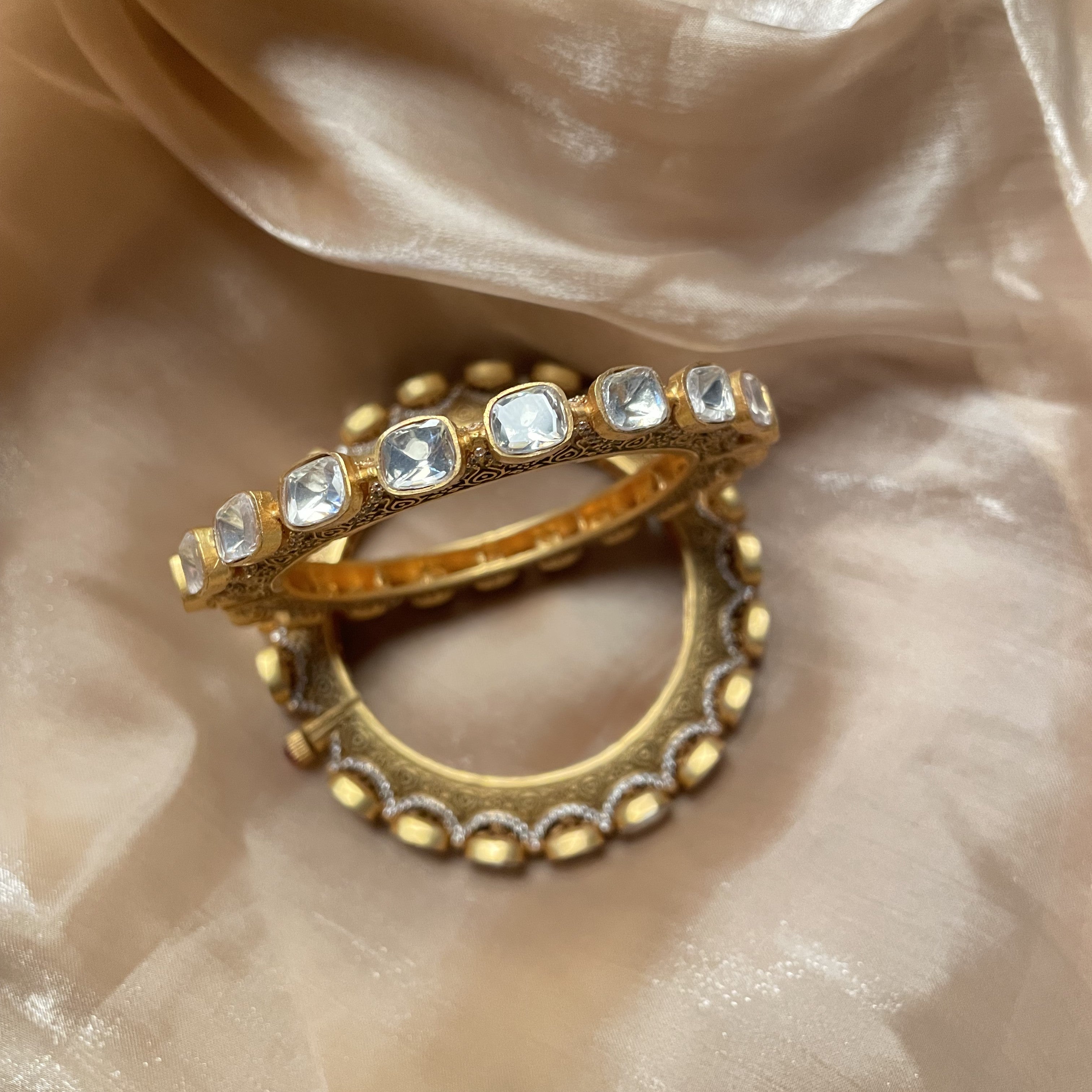 Erisha Moissanite Designer Bangles