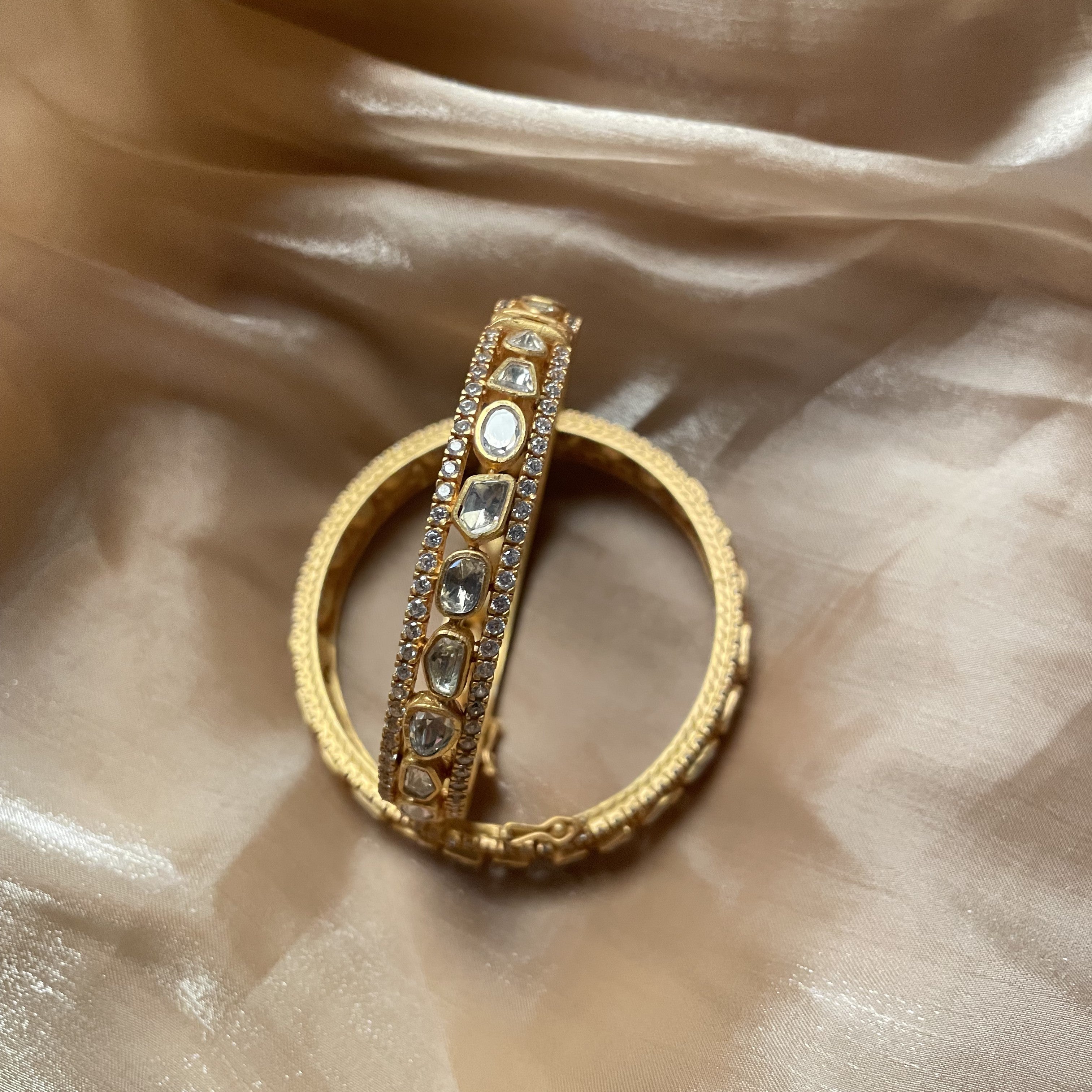 Keesha Moissanite Designer Bangles