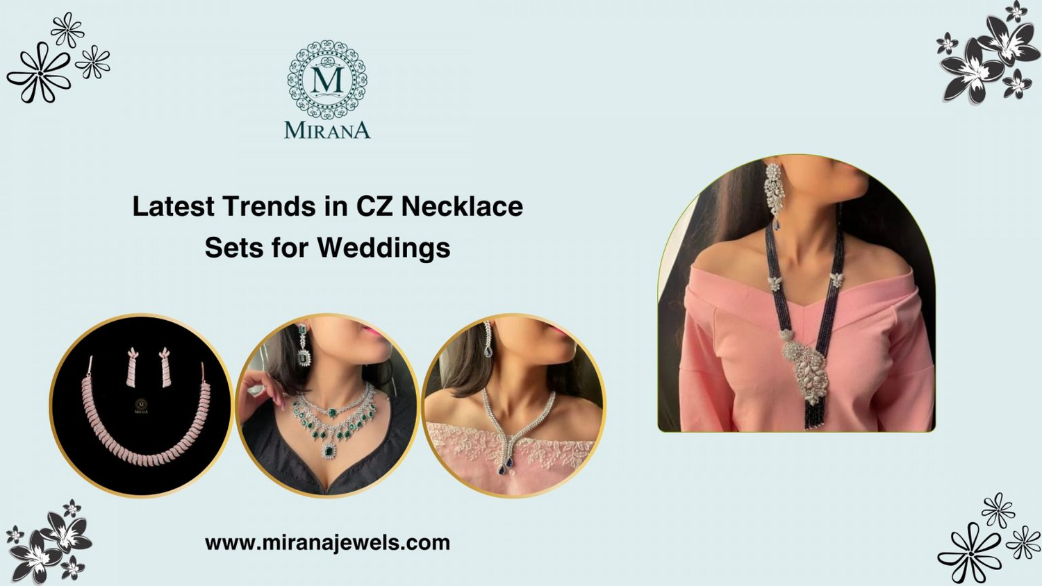 Latest Trends in CZ Necklace Sets for Weddings