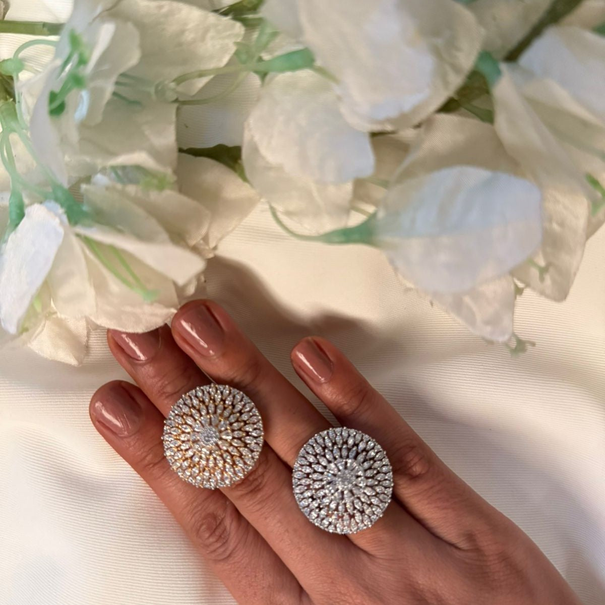 Nobisha CZ Designer Ring