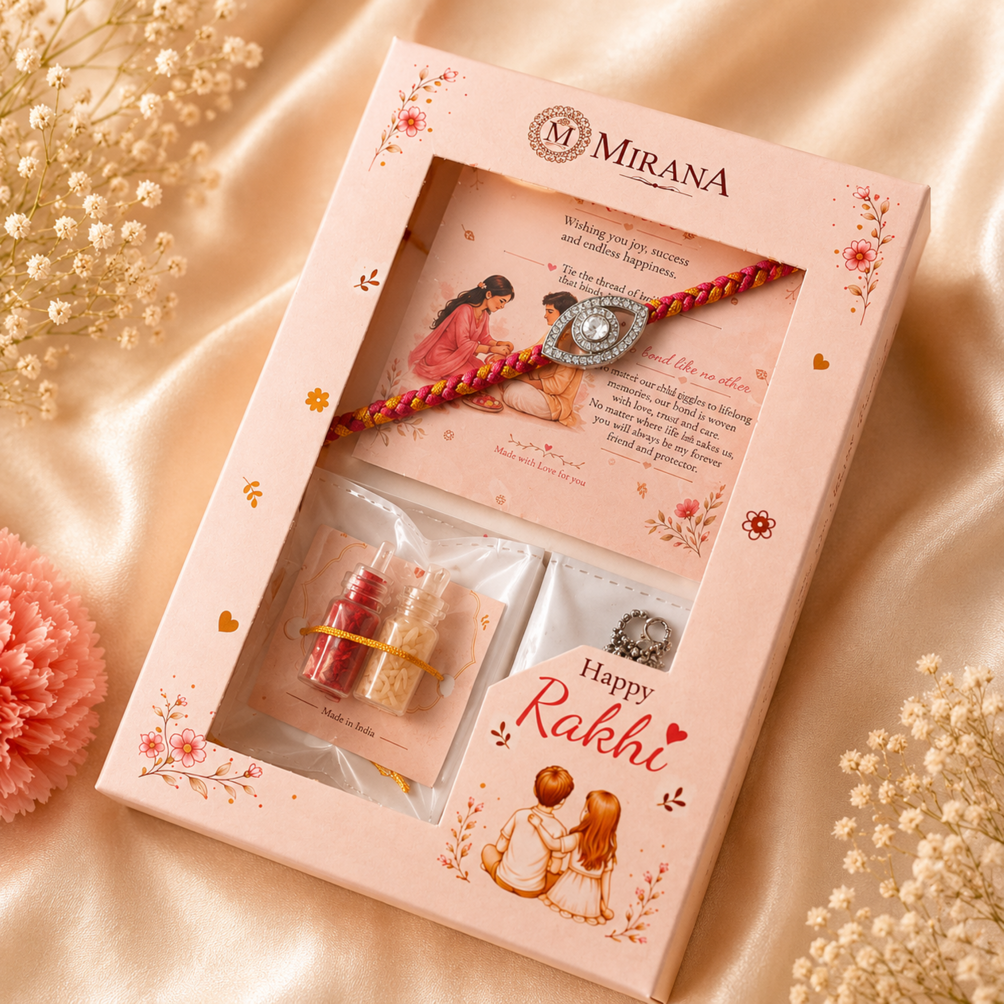 Ishaan Evil Eye CZ Designer Rakhi