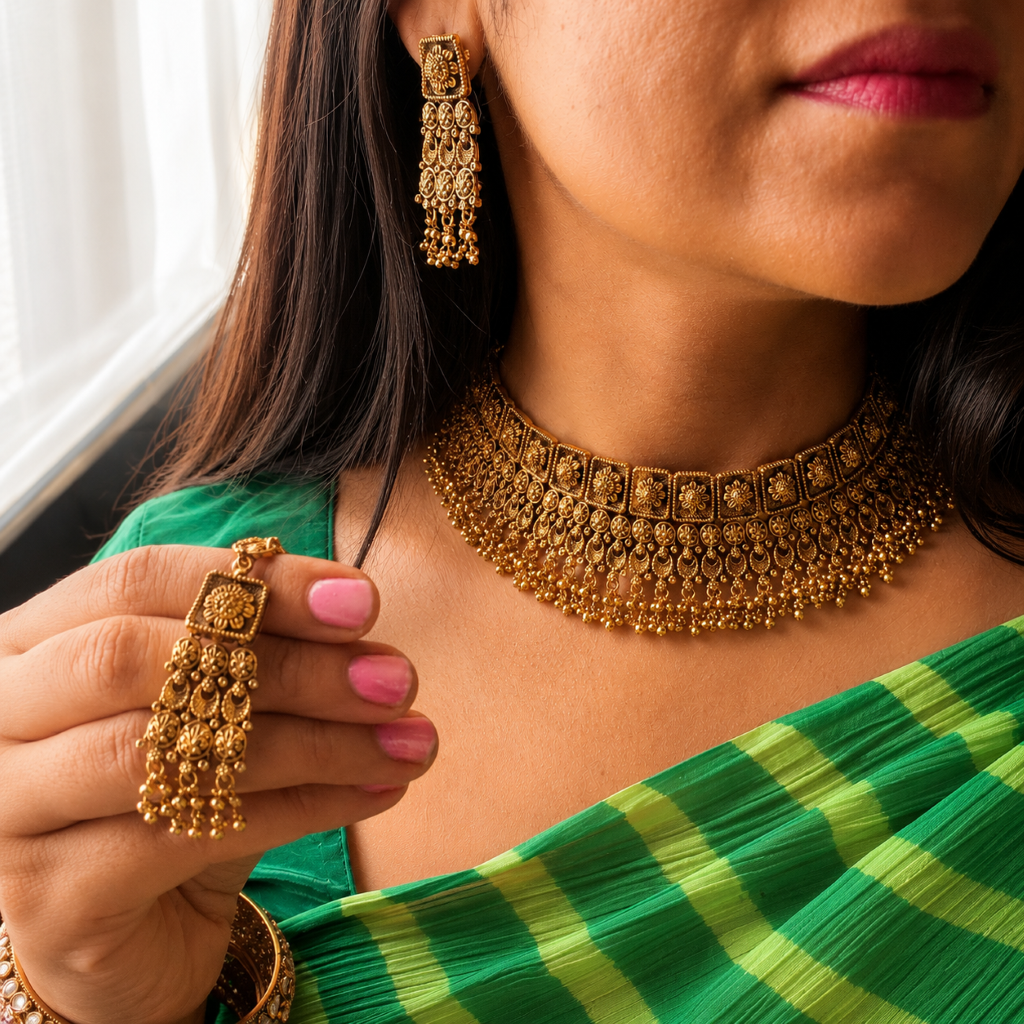 Shivangi Antique Designer Choker Set