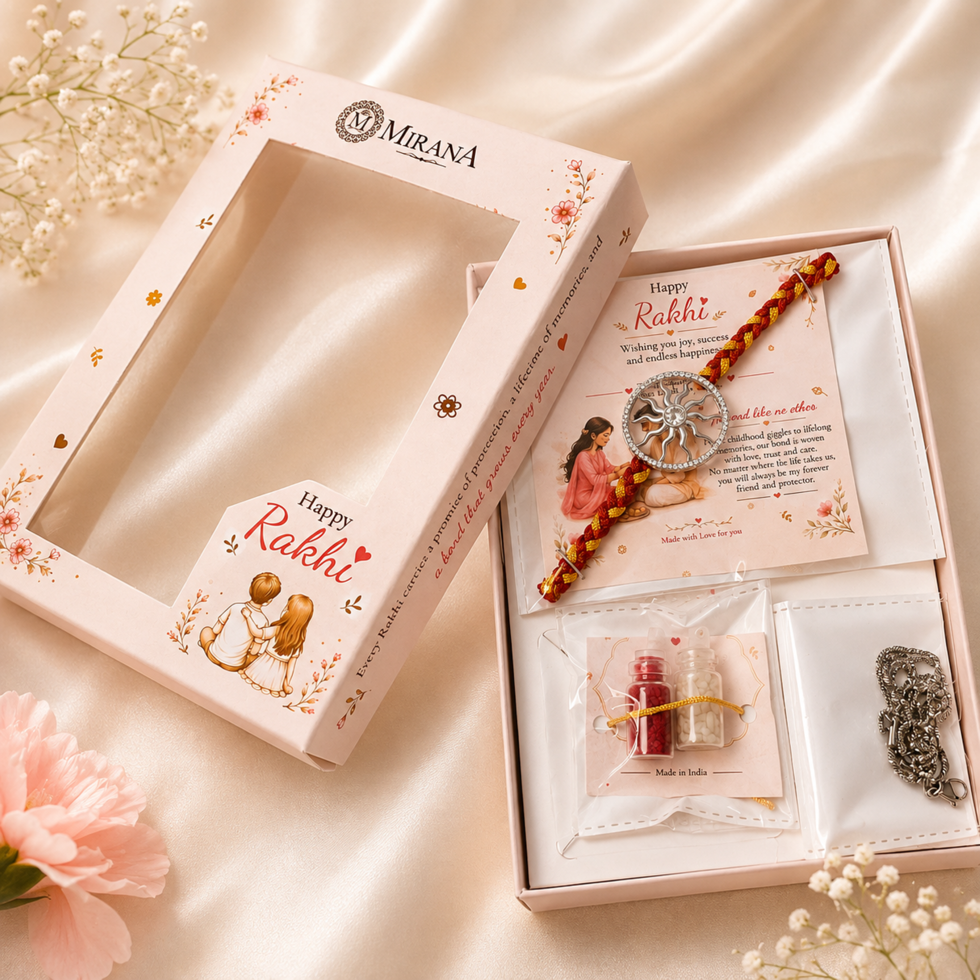 Surya CZ Designer Rakhi
