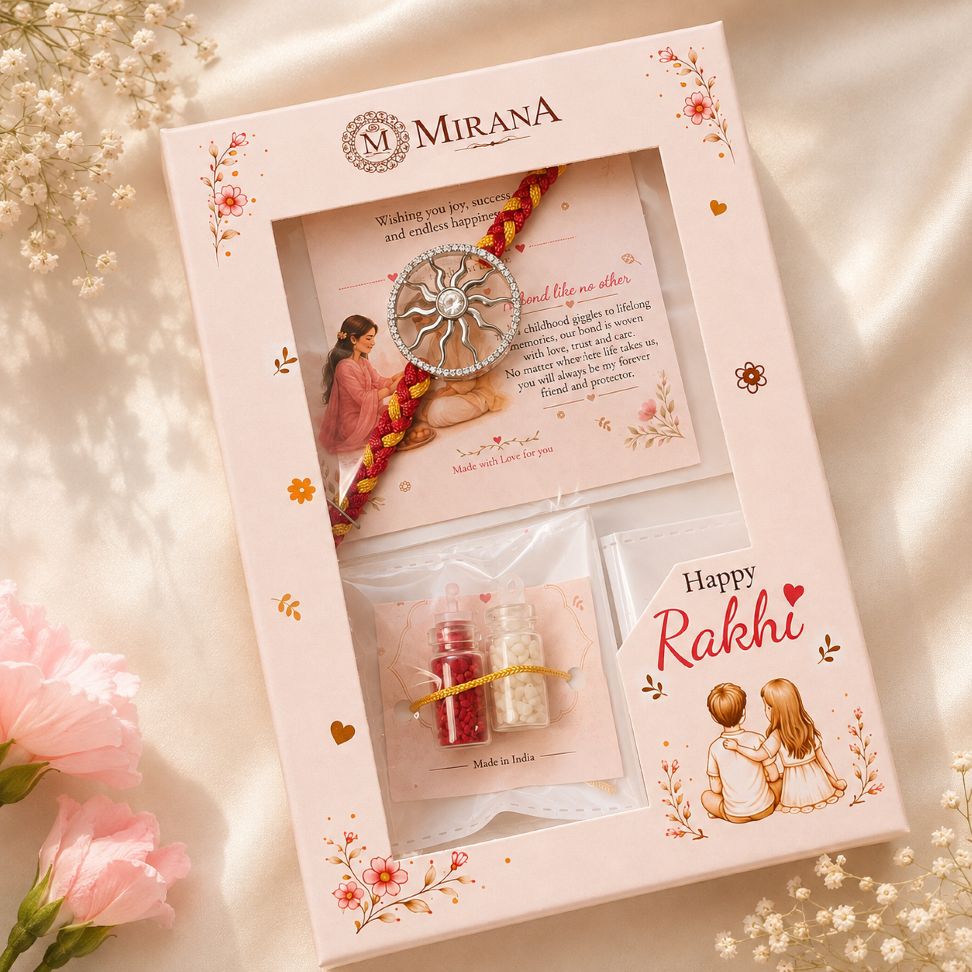 Surya CZ Designer Rakhi