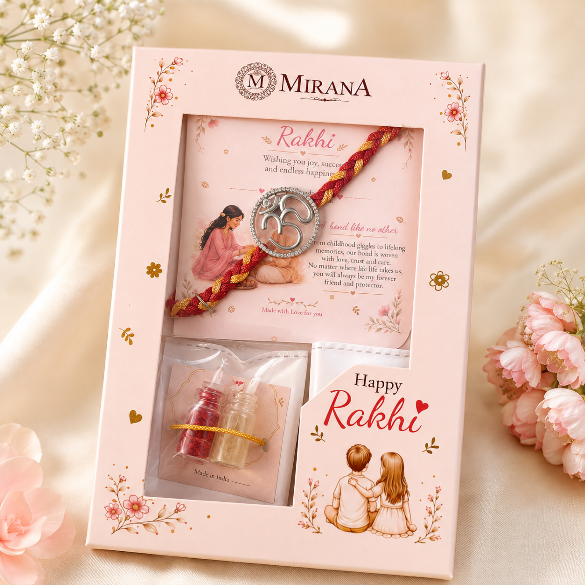 Om CZ Designer Rakhi