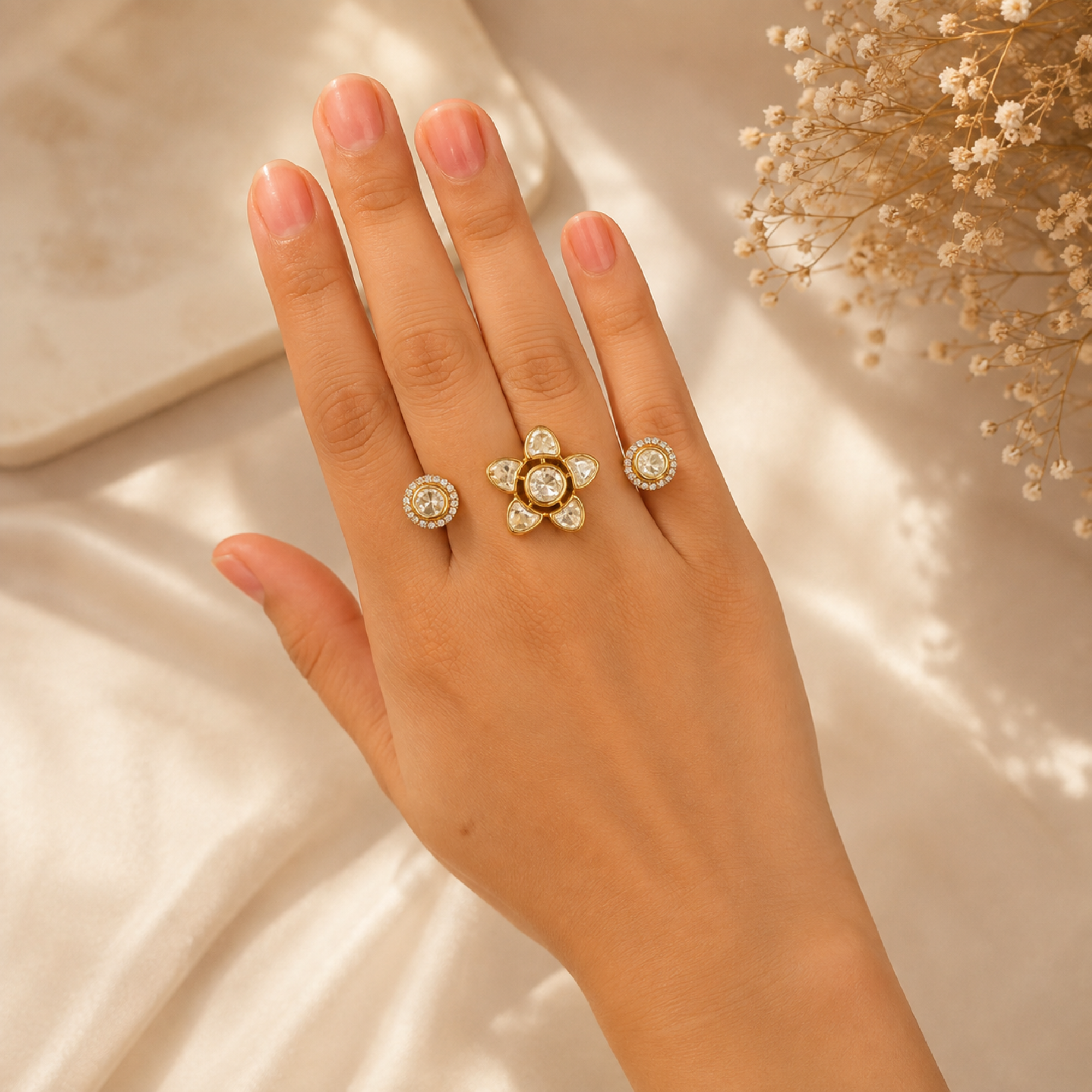 Anvi Moissanite Designer Ring