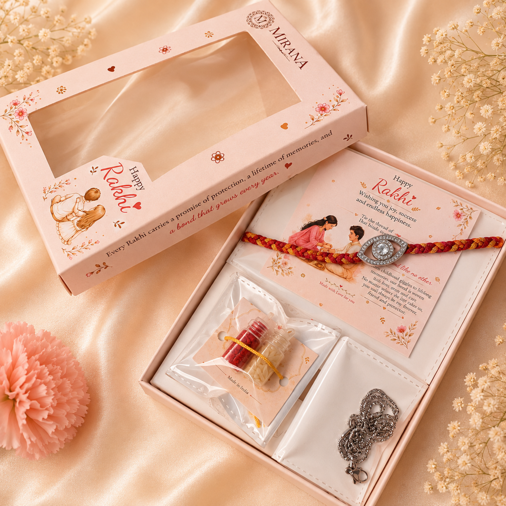 Ishaan Evil Eye CZ Designer Rakhi