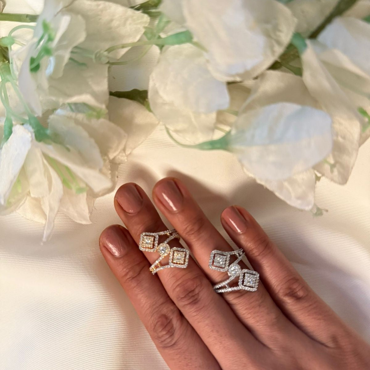 Molisha CZ Designer Ring