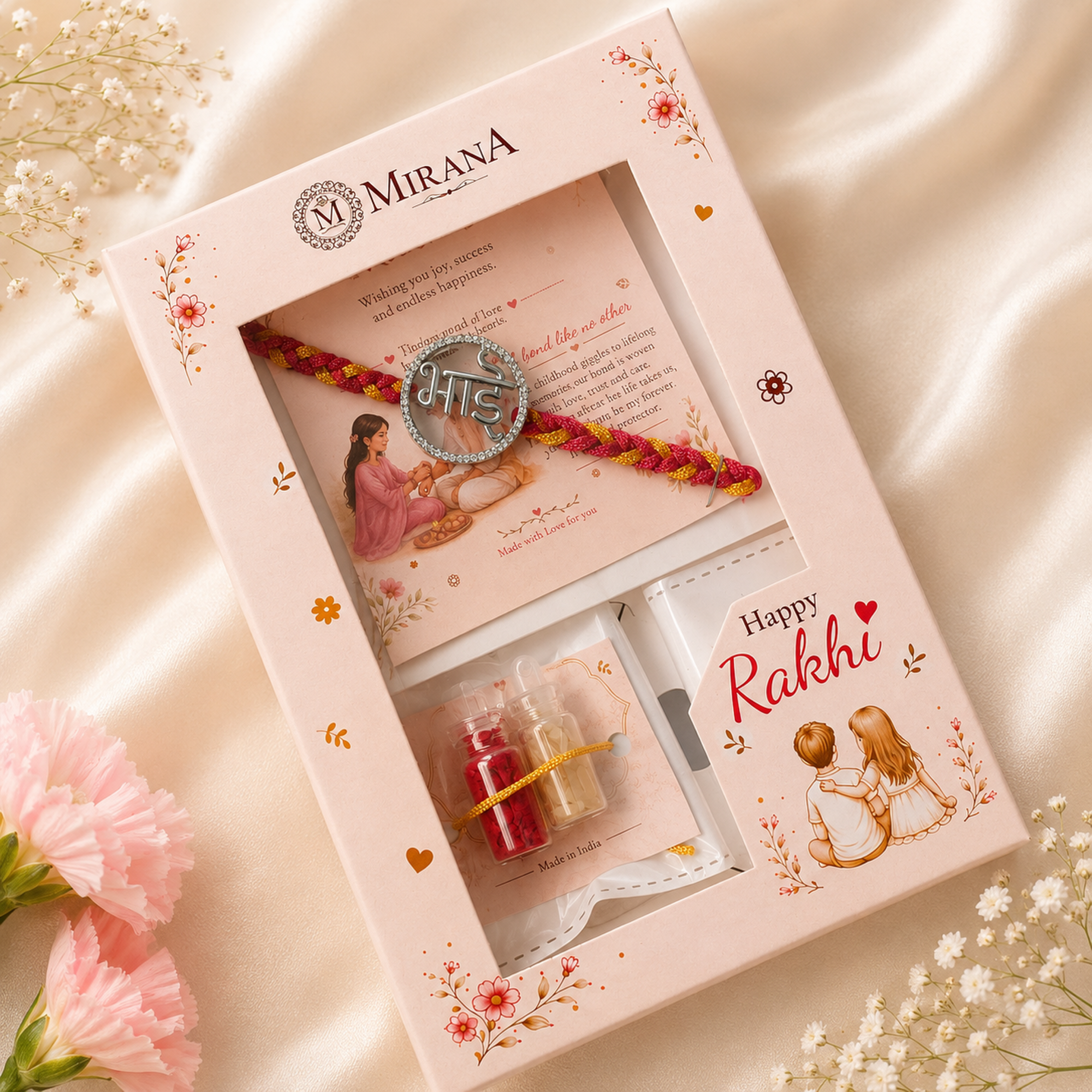 Advik CZ Designer Rakhi