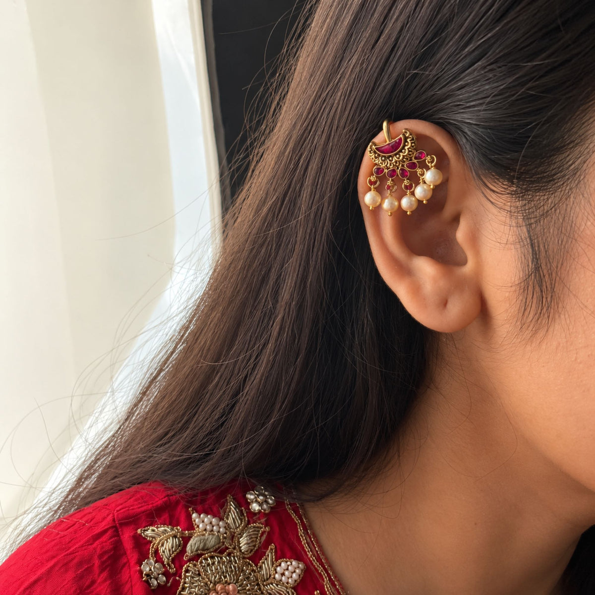 Adhya Antique Bugadi Earrings