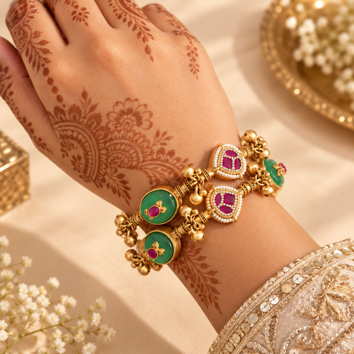 Kishori Antique Designer Bangles