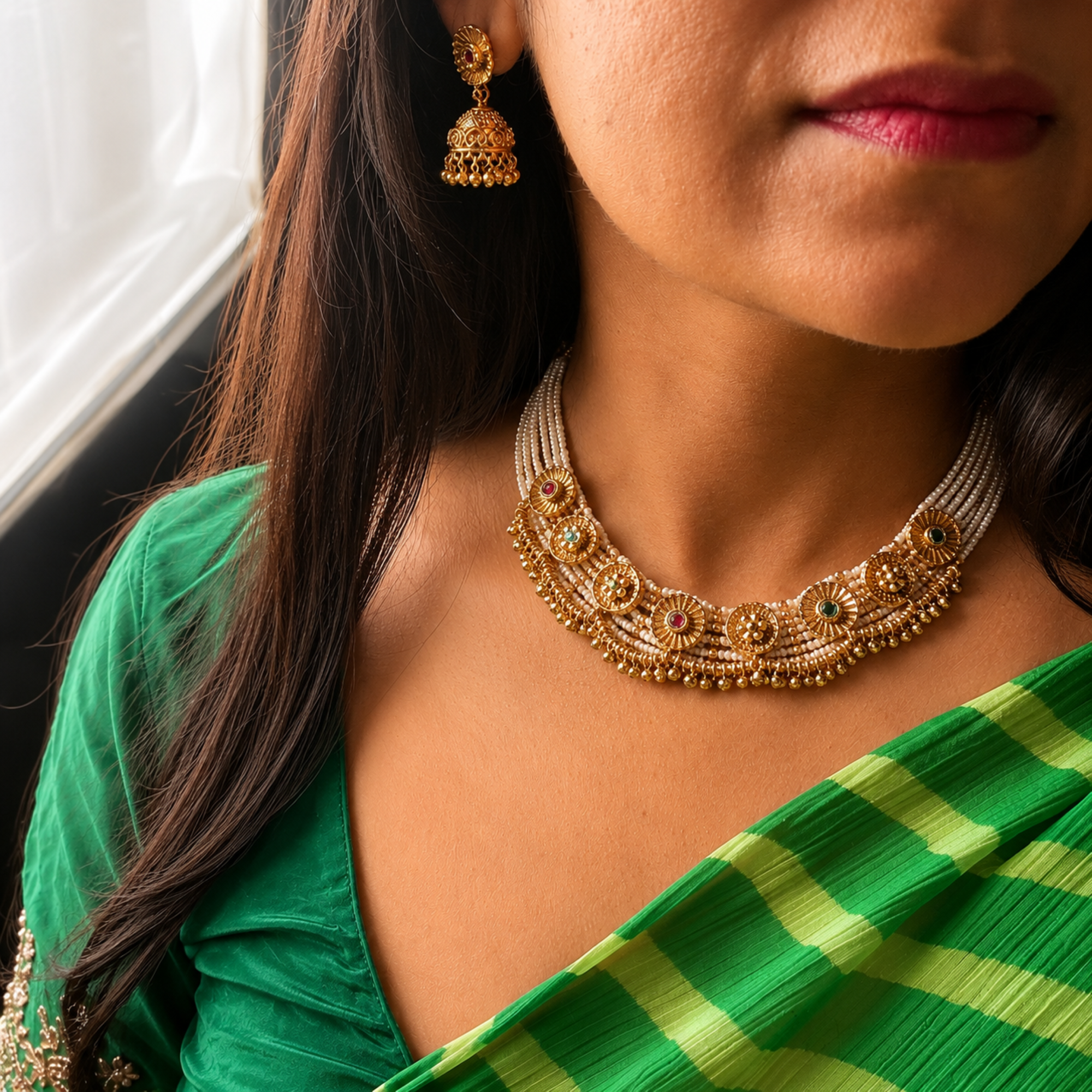 Vamika Antique Designer Necklace Set