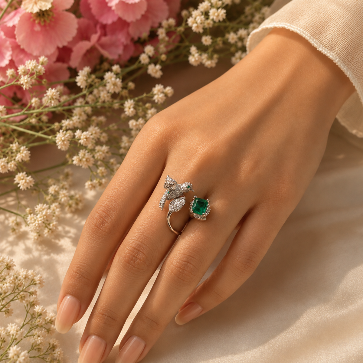 Lucy CZ Designer Ring