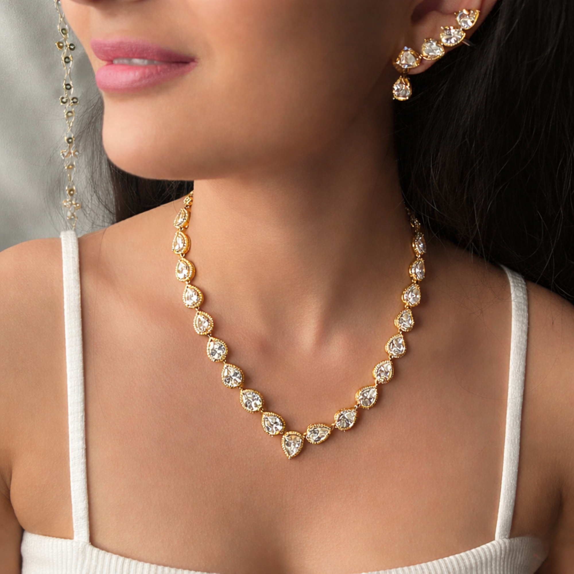 Shylie CZ Designer Necklace Set