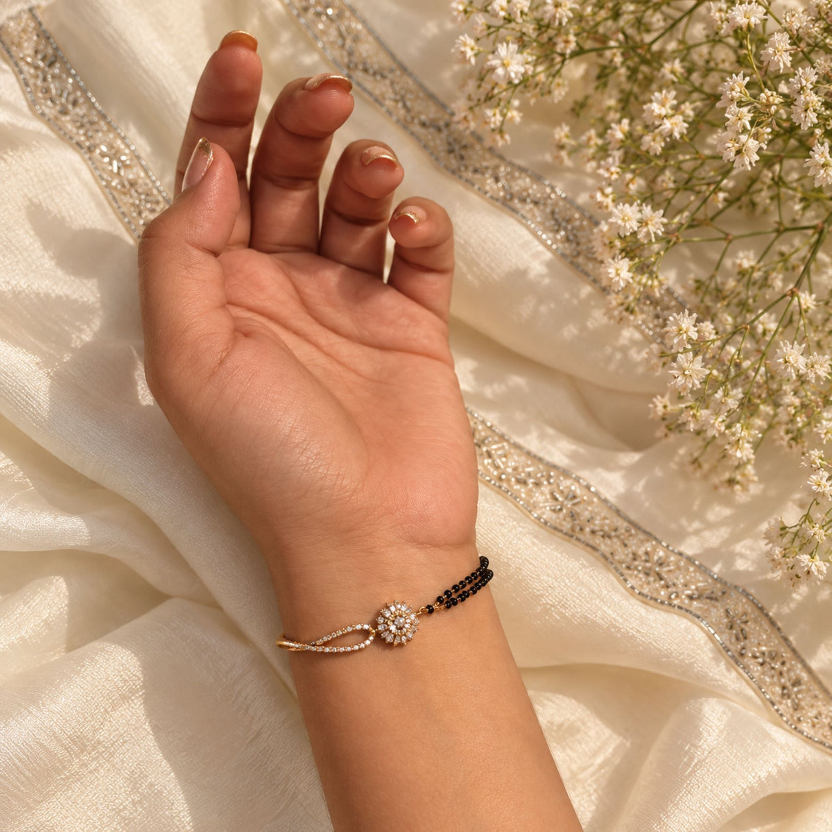 Dishi CZ Designer Mangalsutra Bracelet