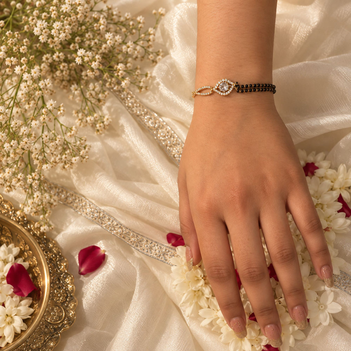 Rishika CZ Designer Mangalsutra Bracelet