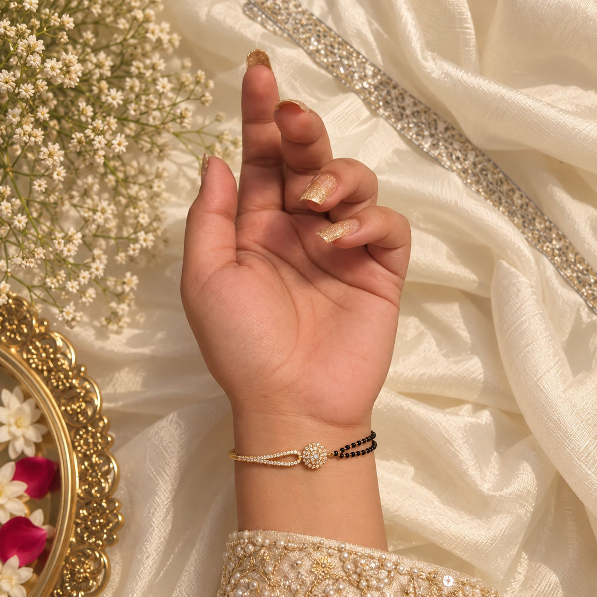 Jivisha CZ Designer Mangalsutra Bracelet