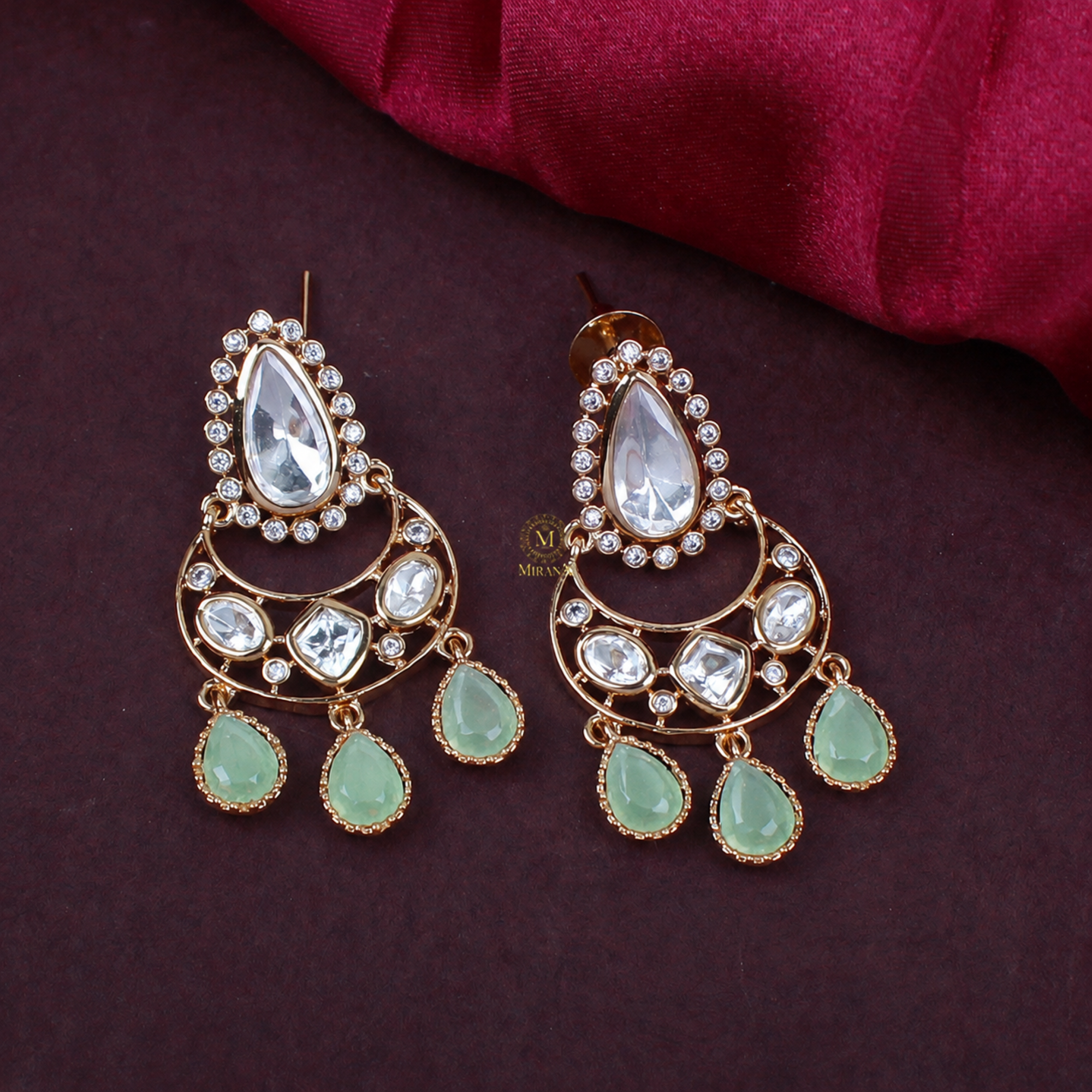 Inaya Polki Designer Earrings