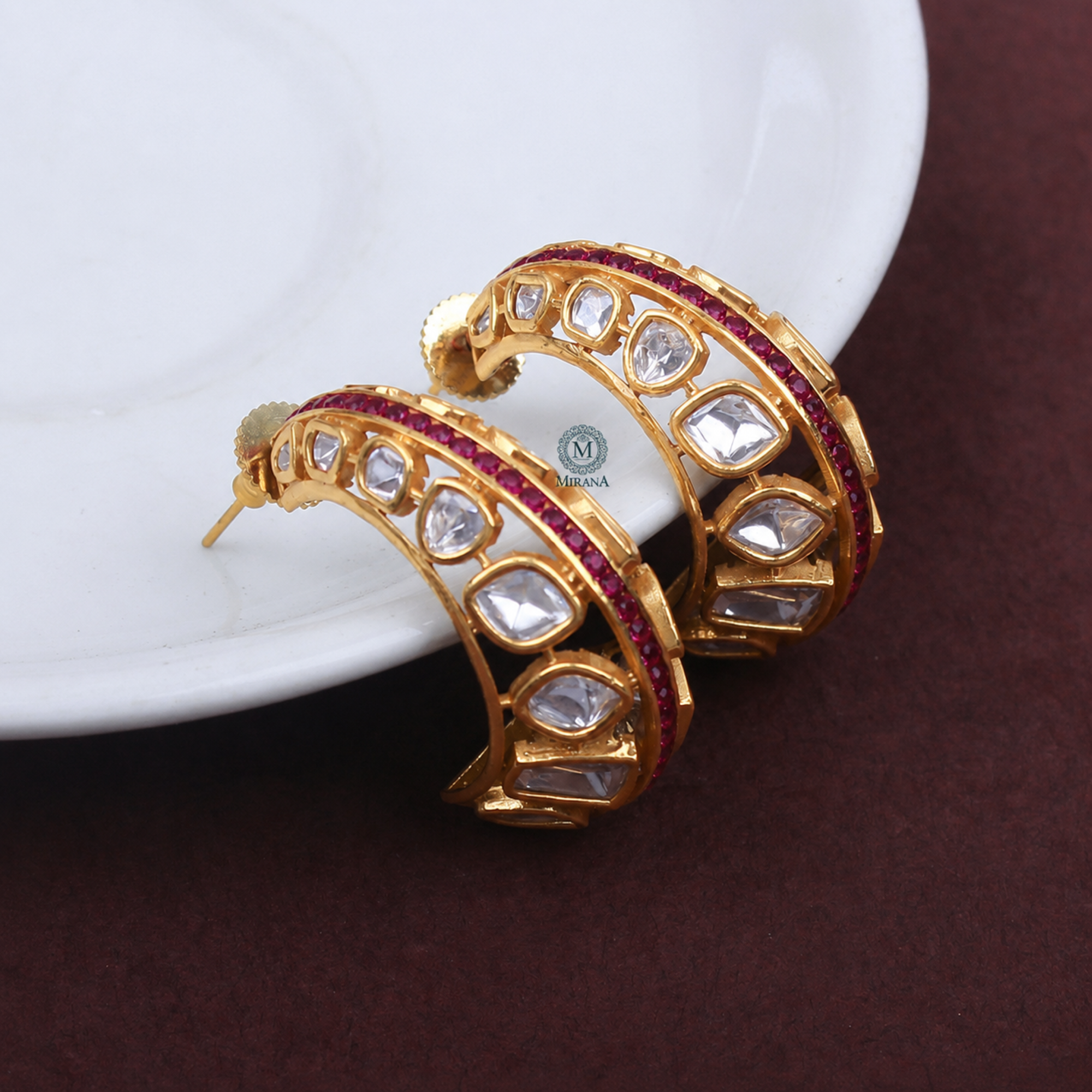 Urvi Polki Designer Earrings