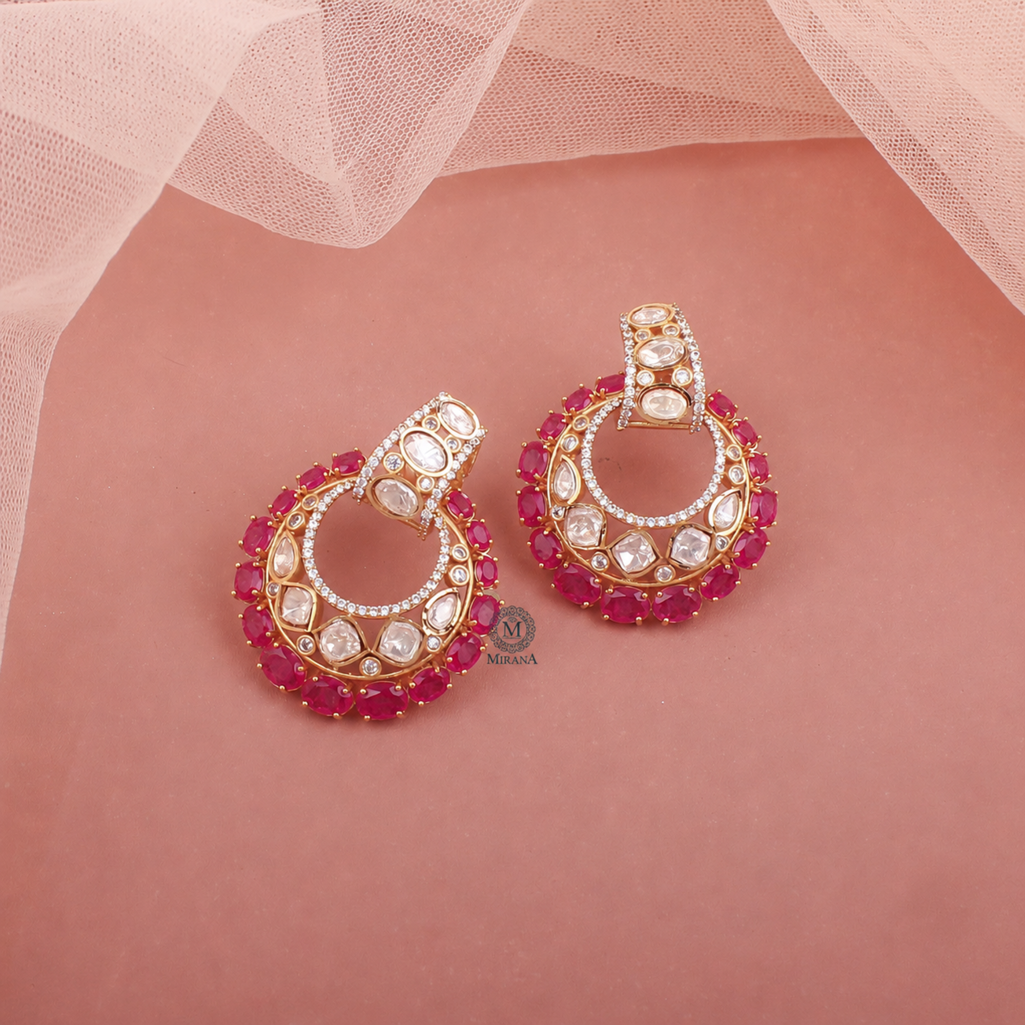 Prachi Moissanite Designer Earrings
