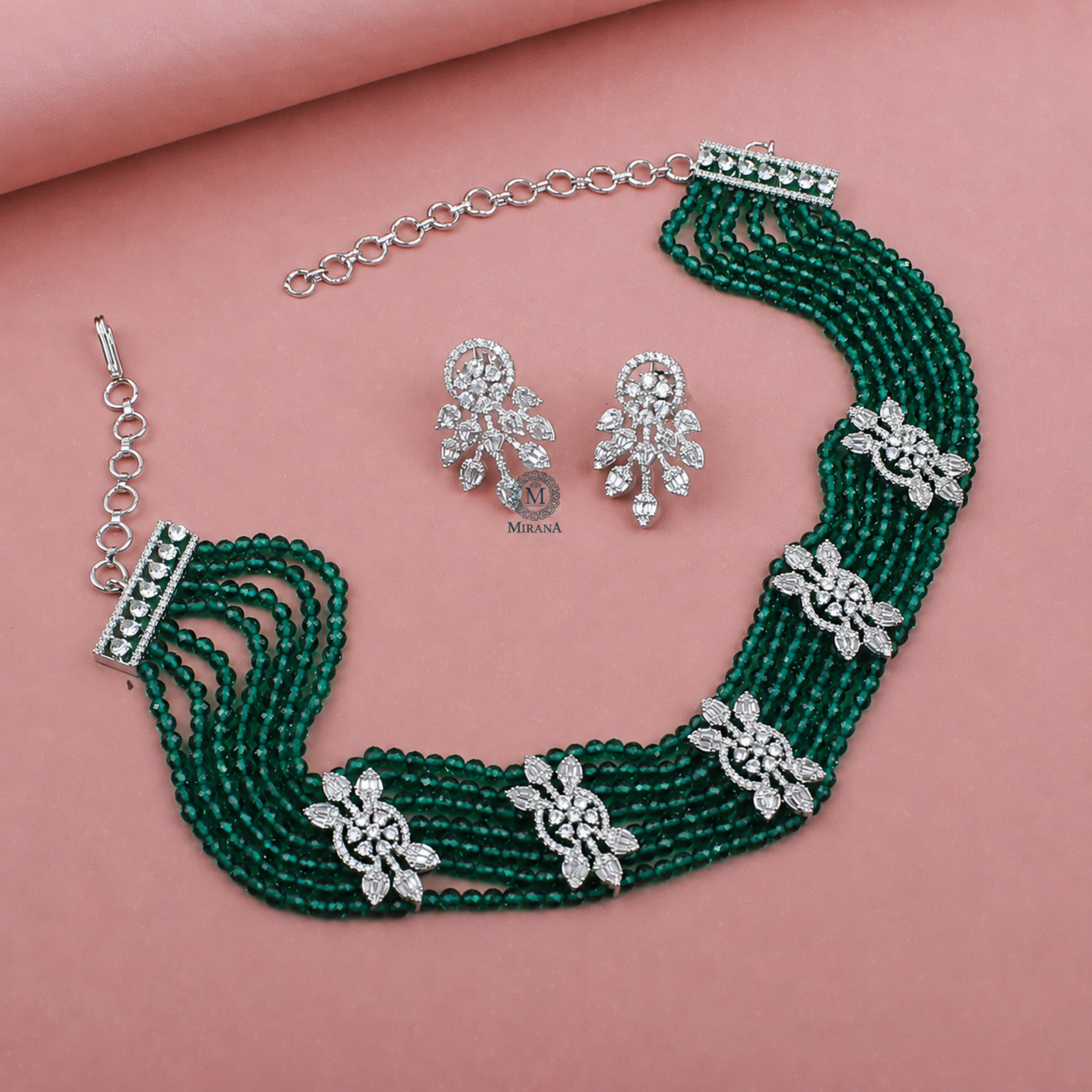 Ayla CZ Designer Choker Set