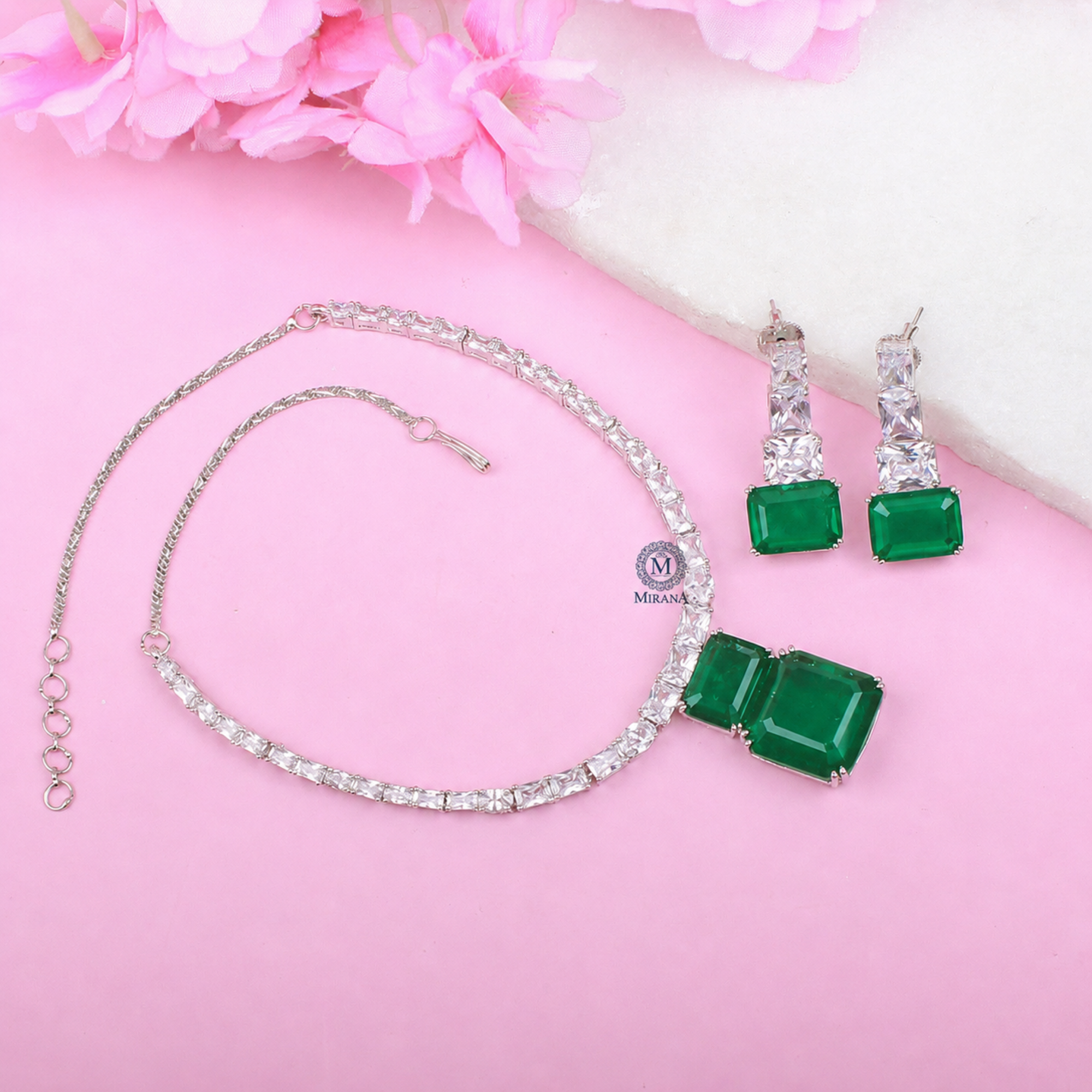 Krisha CZ Designer Necklace Set