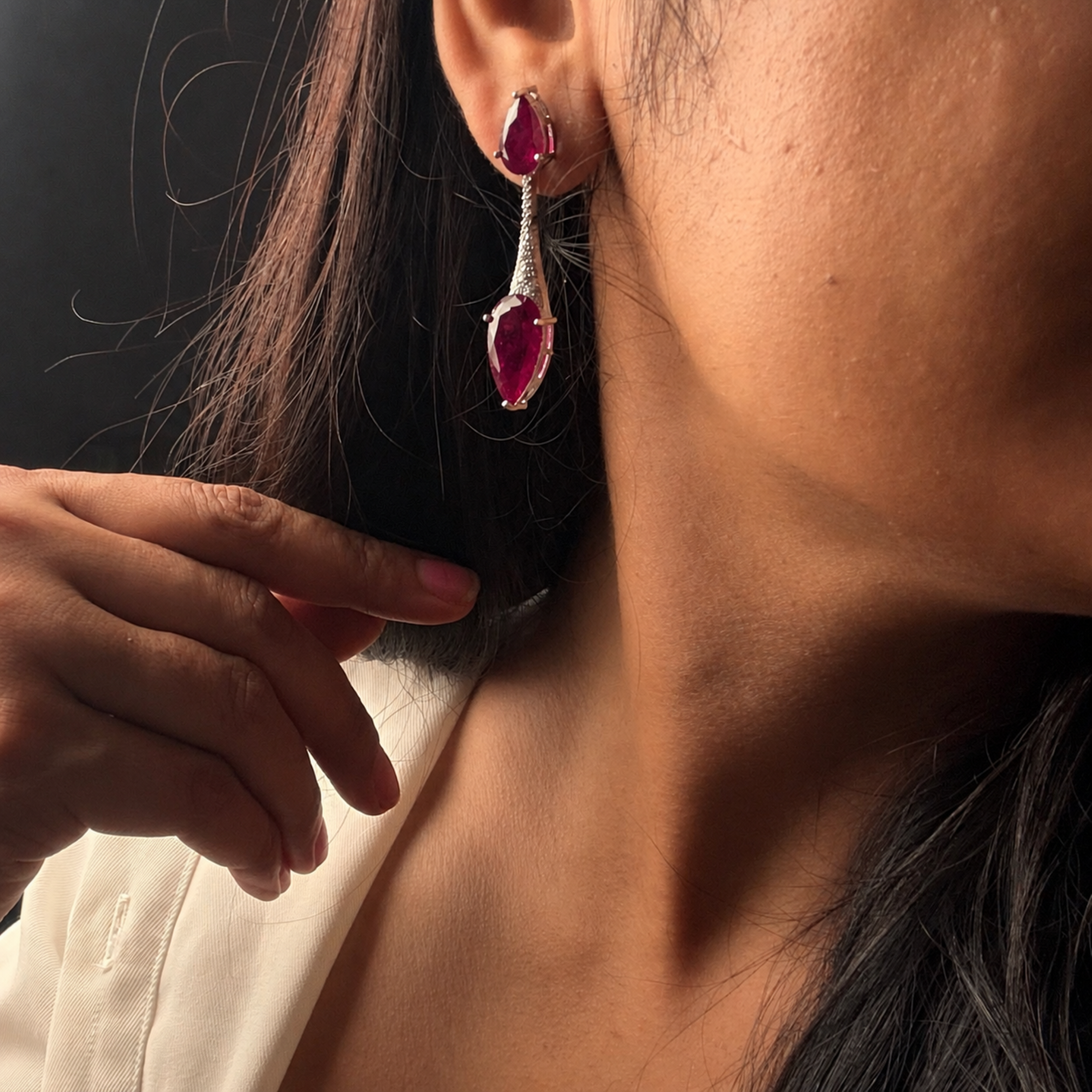 Jiya CZ Designer Earrings