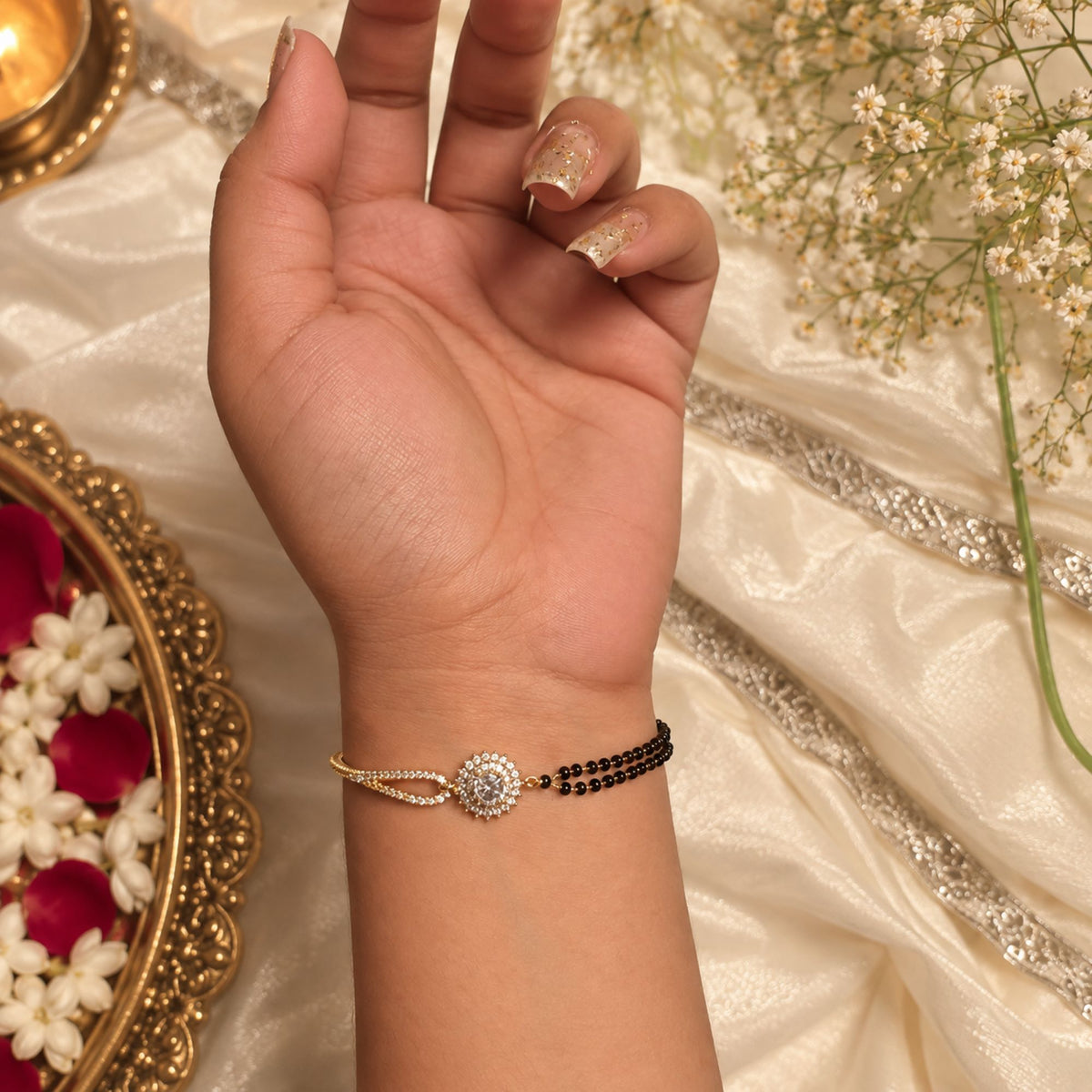 Arvi CZ Designer Mangalsutra Bracelet