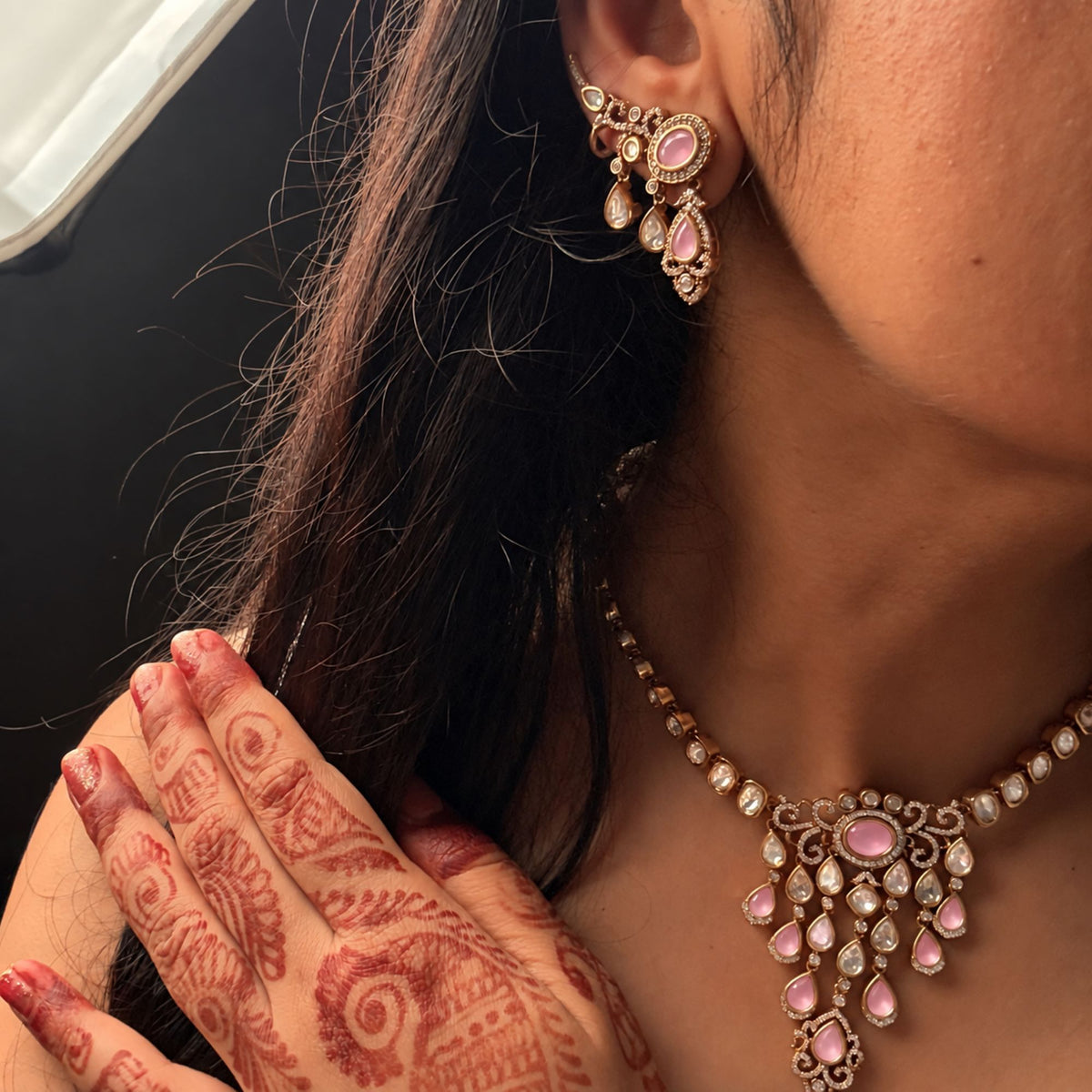 Parmi Polki Designer Necklace Set