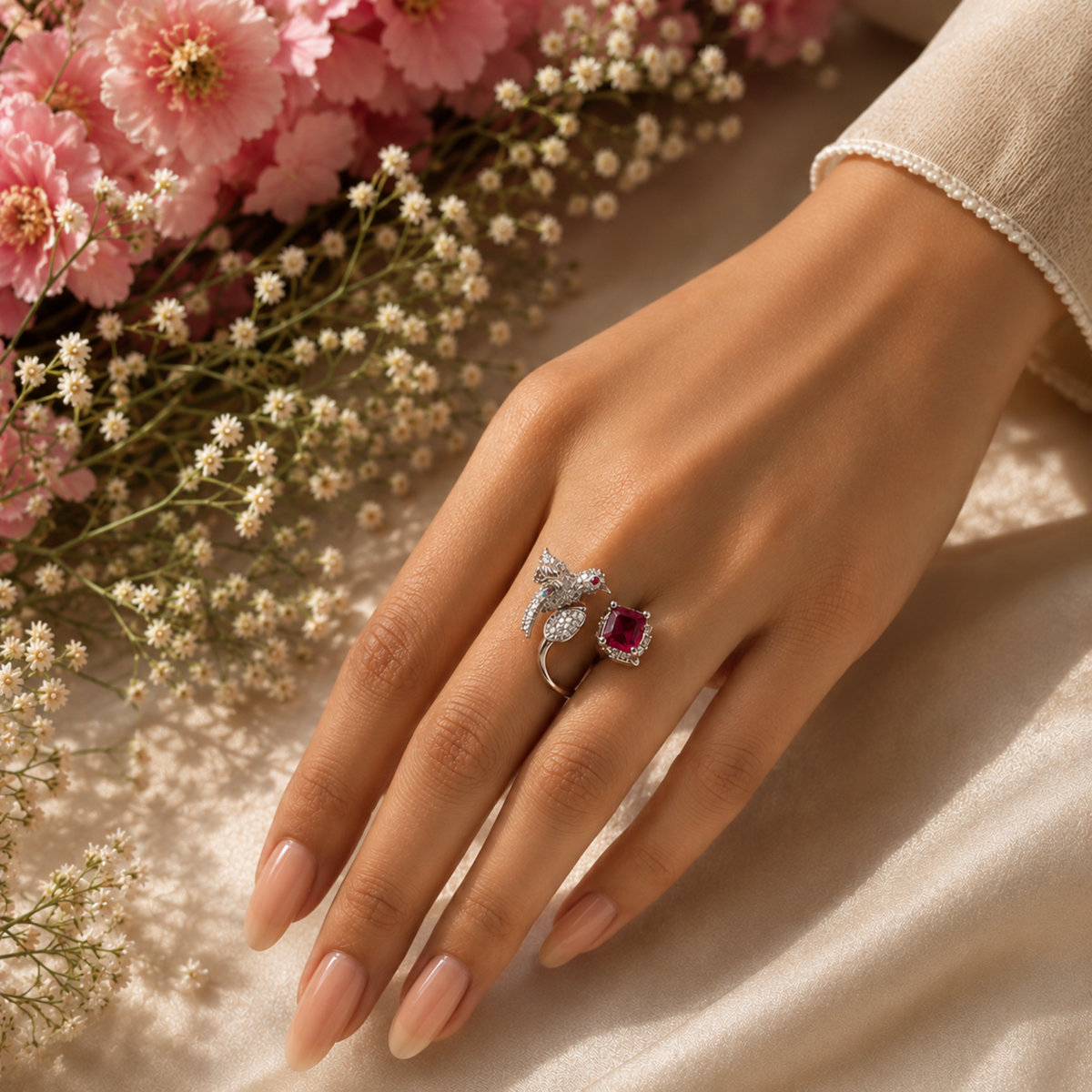 Lucy CZ Designer Ring