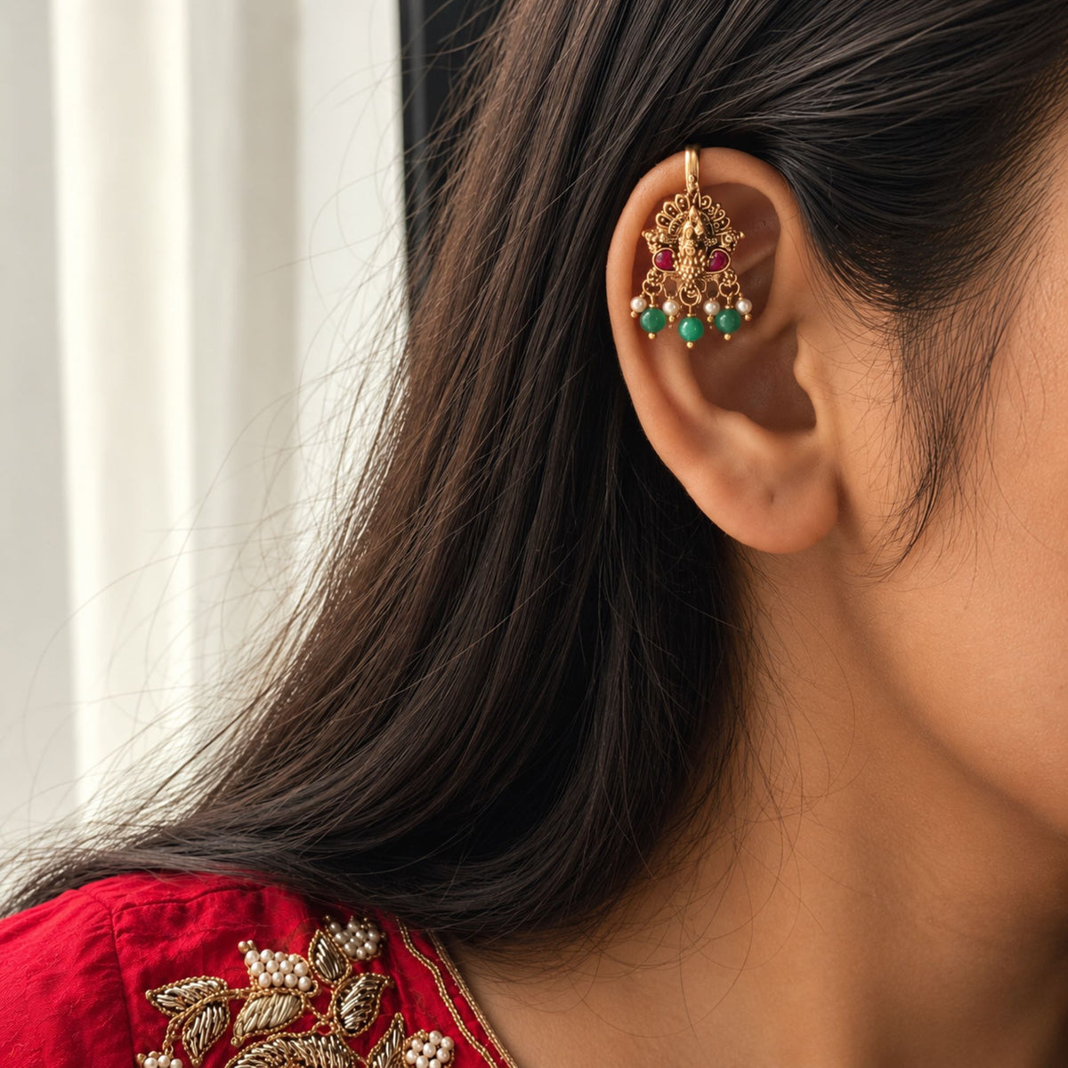 Dhanvi Antique Bugadi Earrings
