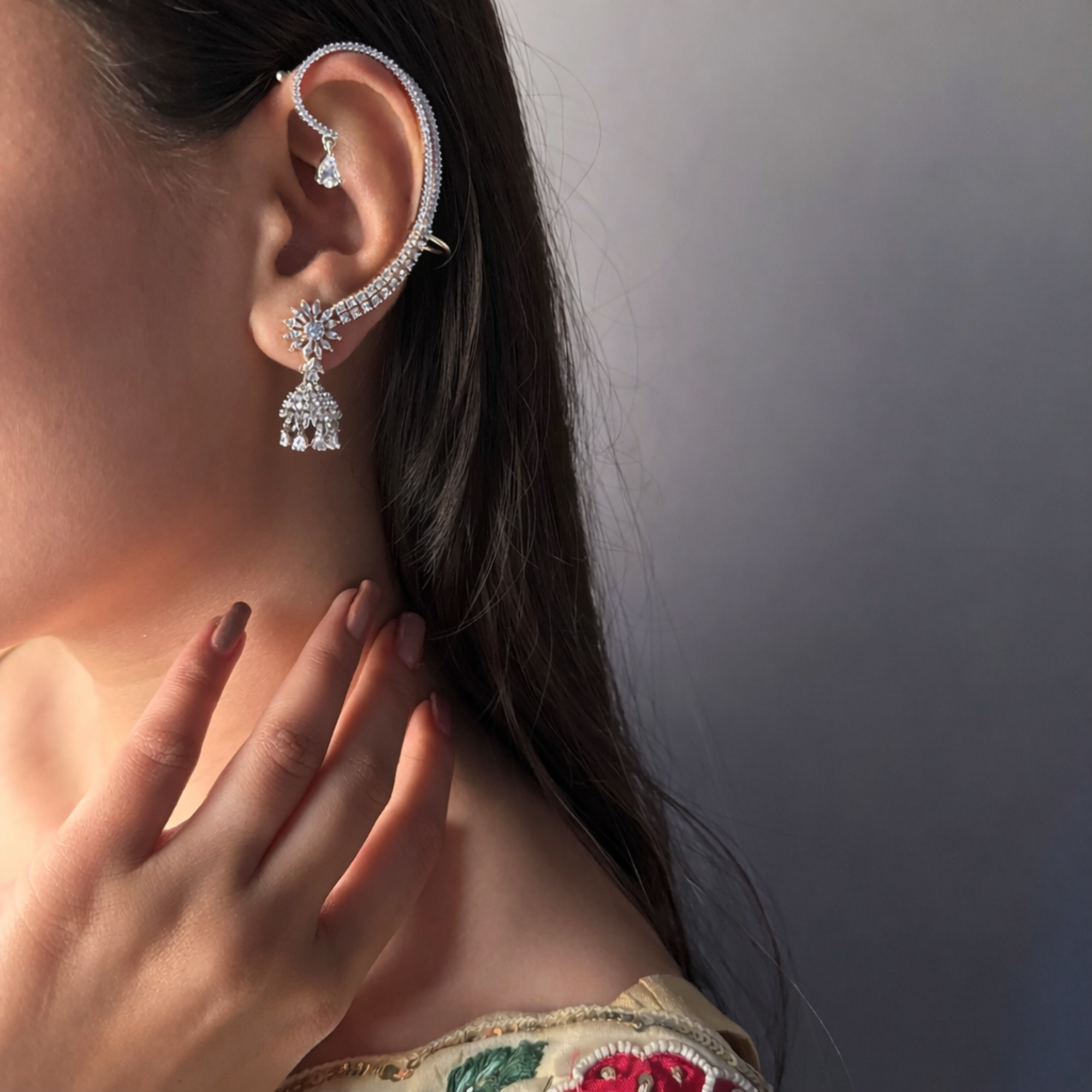 Ananya CZ Designer Earcuffs