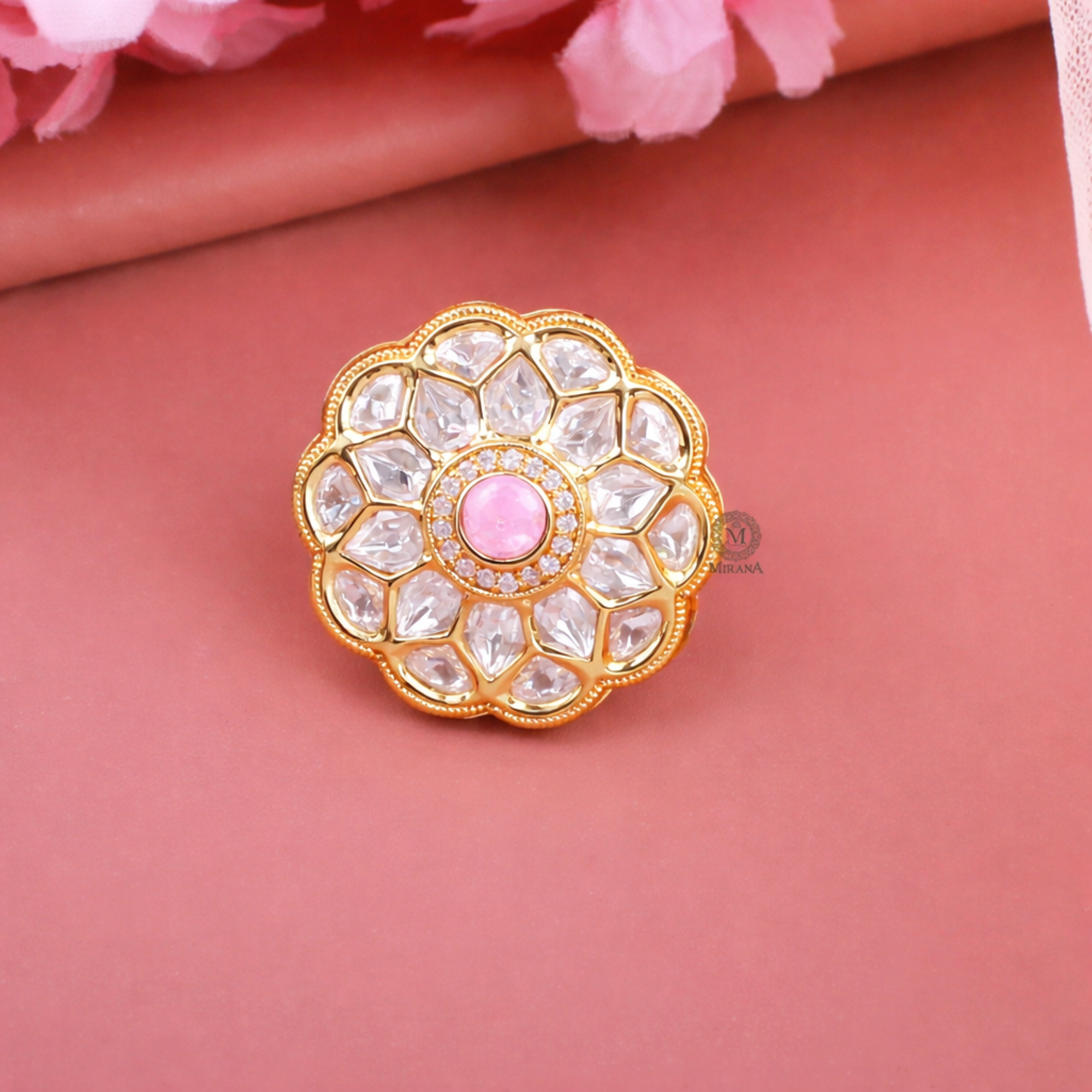 Riva Polki Designer Ring