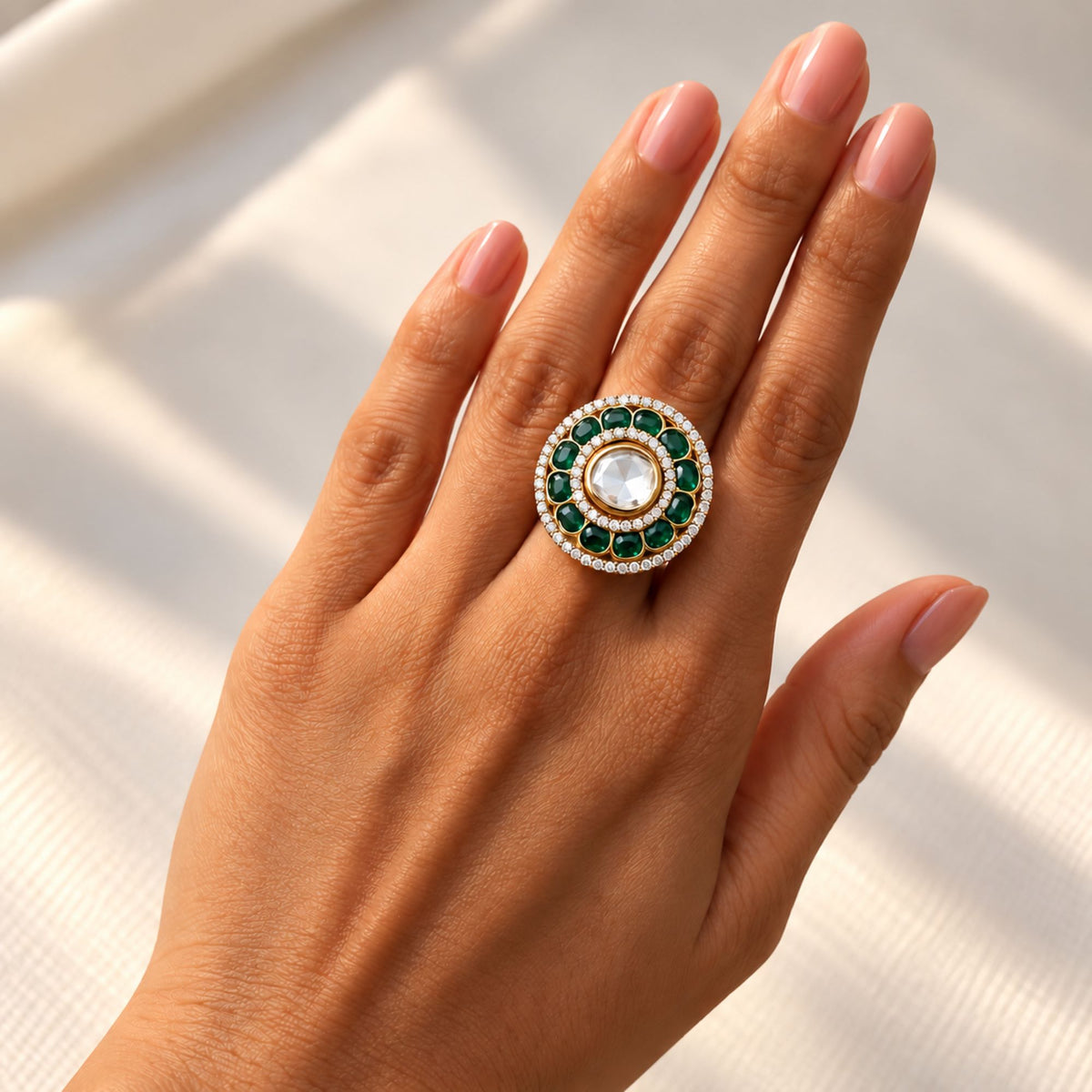 Yutika Polki Designer Ring