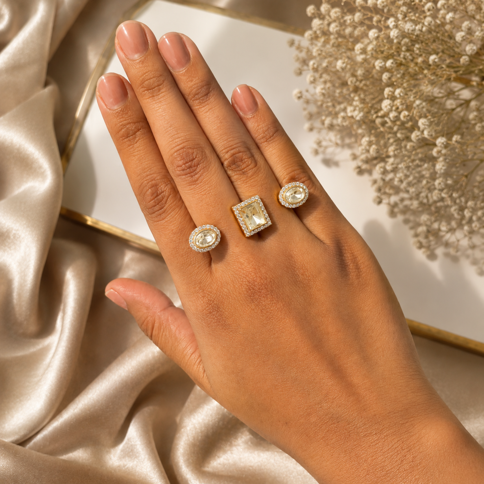 Kyra Moissanite Designer Ring