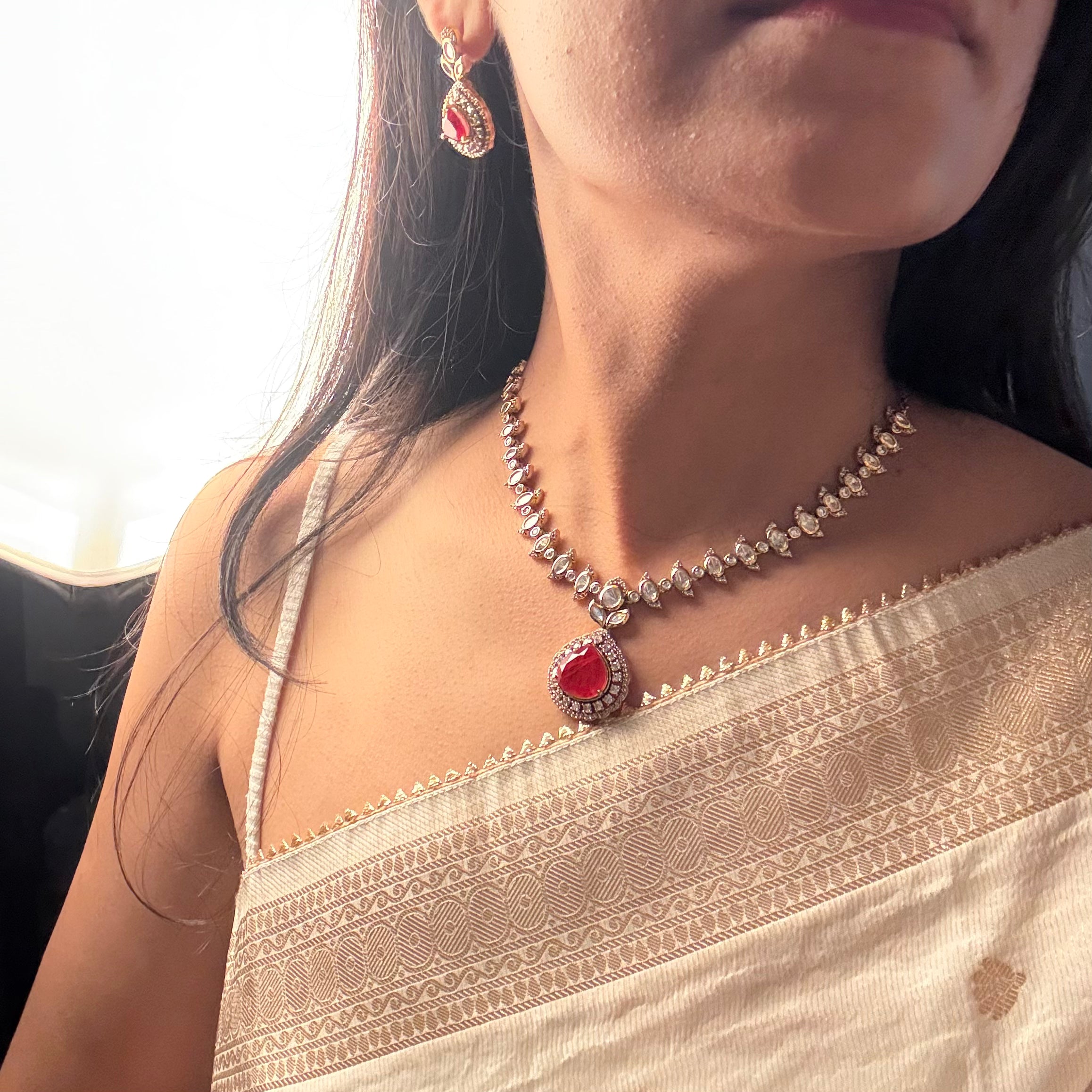 Taani Polki Designer Necklace Set