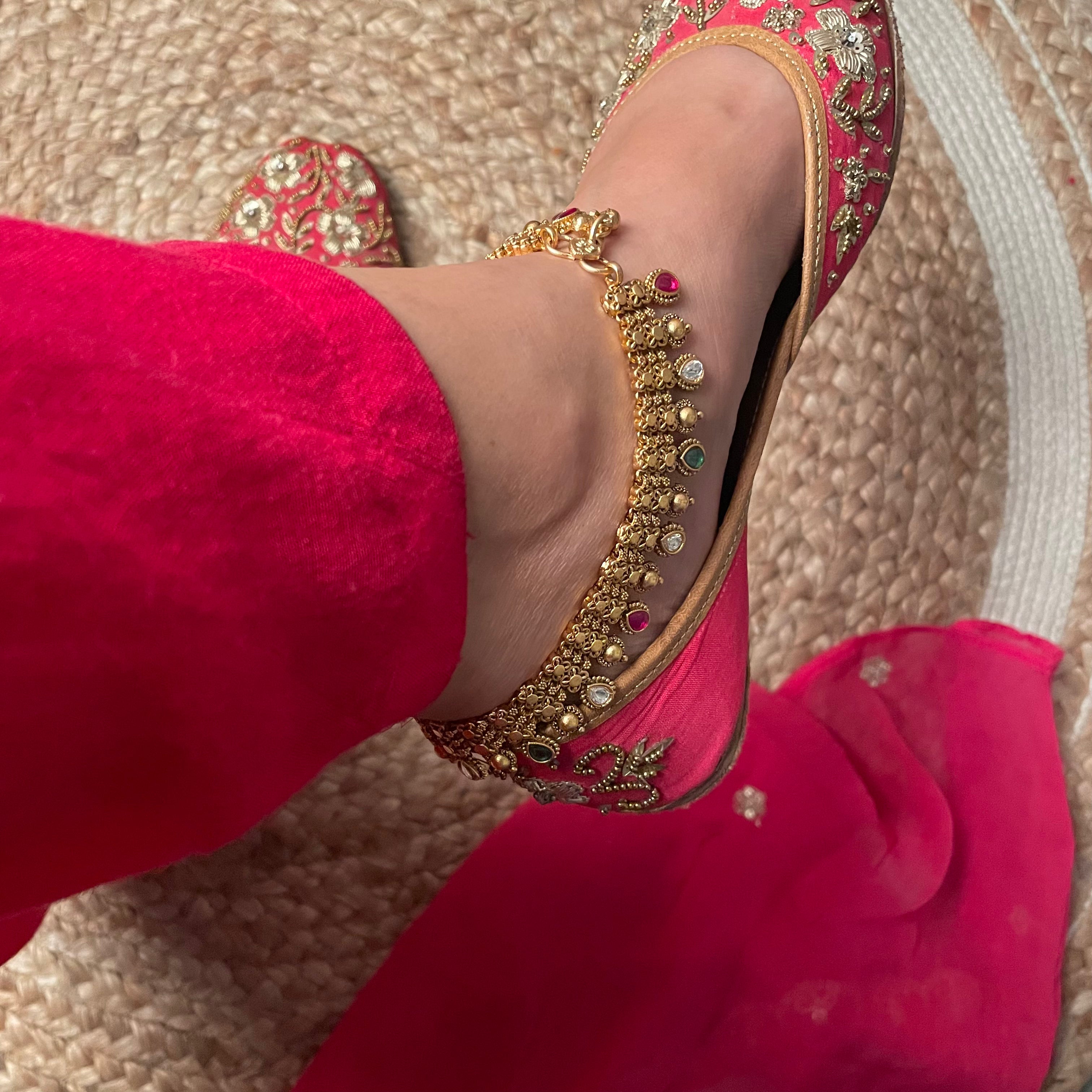 Meenakshi Antique Anklets
