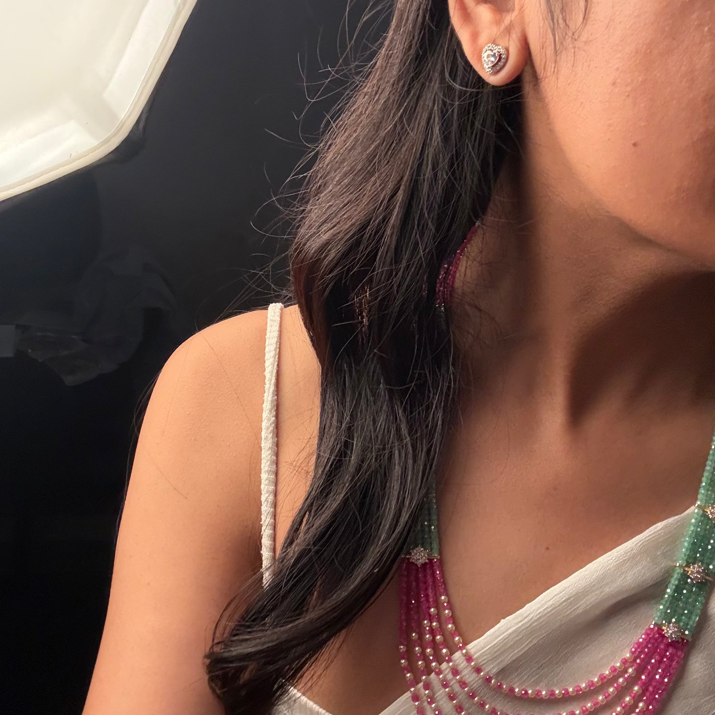Roopam CZ Layered Necklace Set
