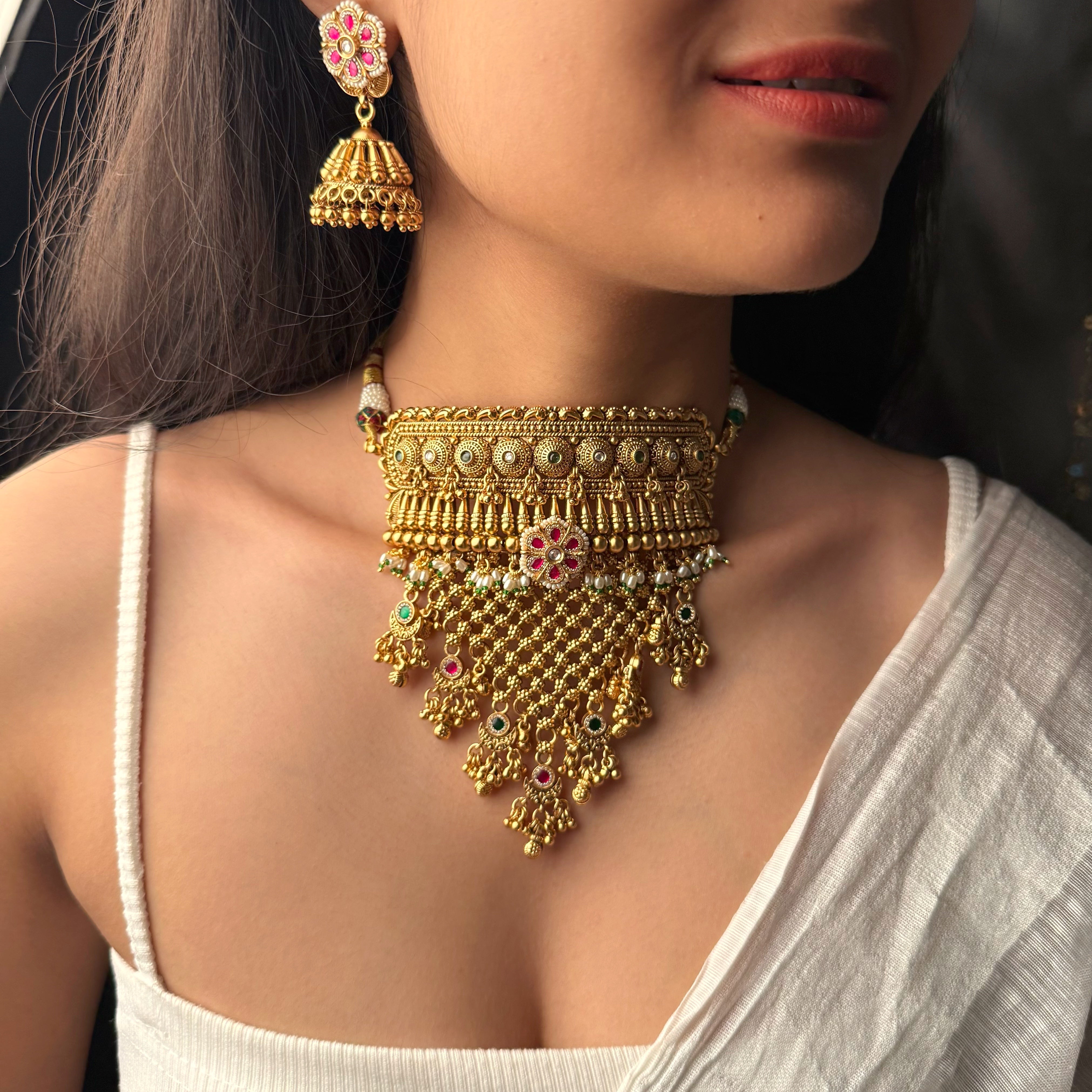 Rashmika Antique Bridal Choker Set