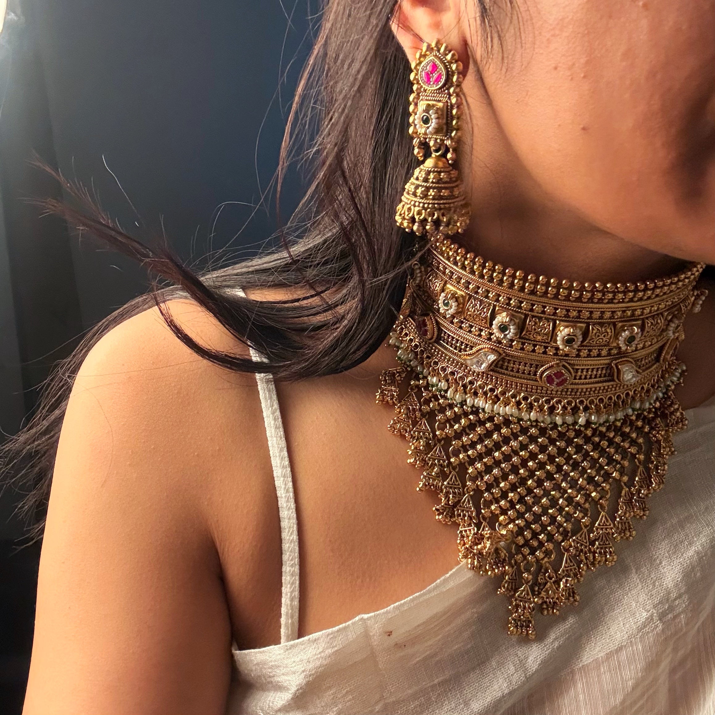 Sujita Antique Bridal Choker Set