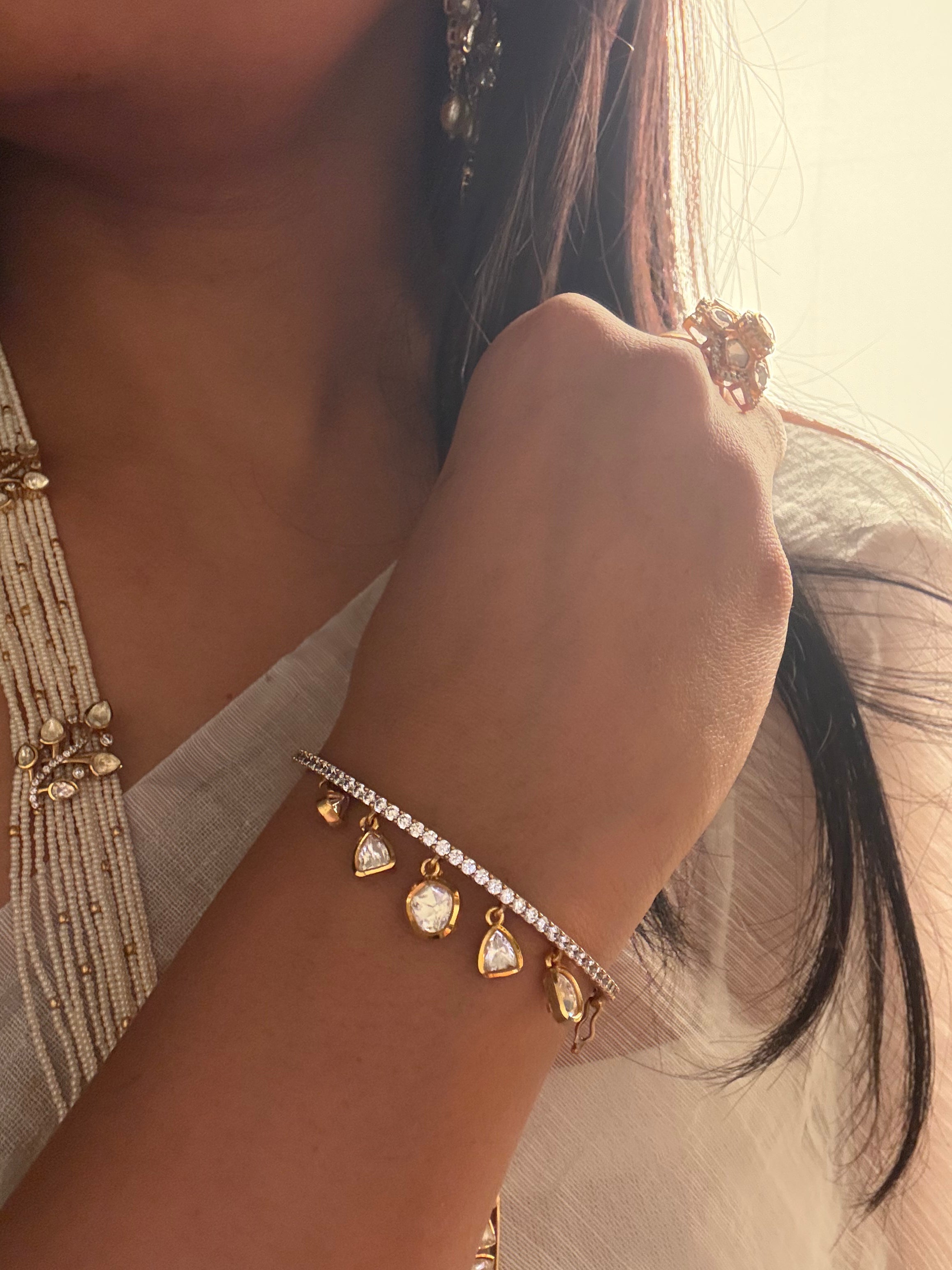 Esha Moissanite Designer Bracelet