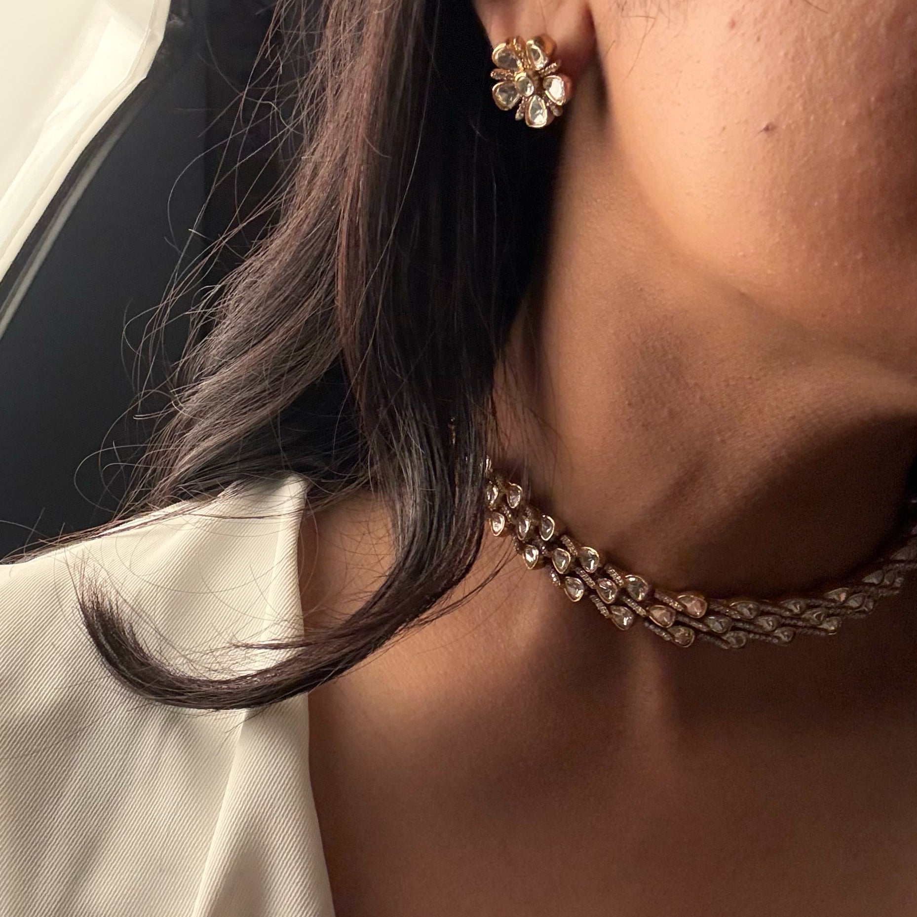 Yaani Moissanite Choker Set