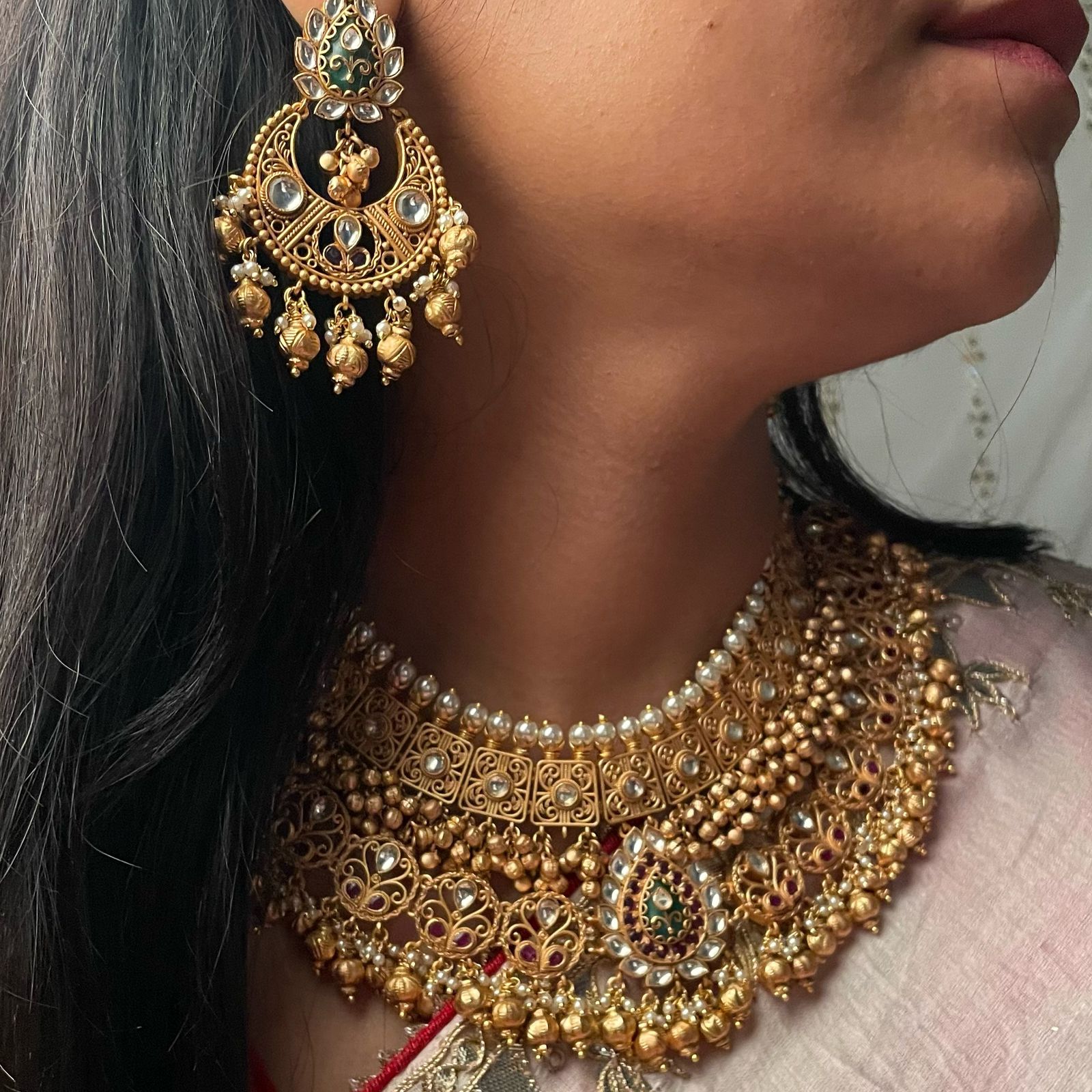 Chaandni Antique Bridal Designer Choker Set
