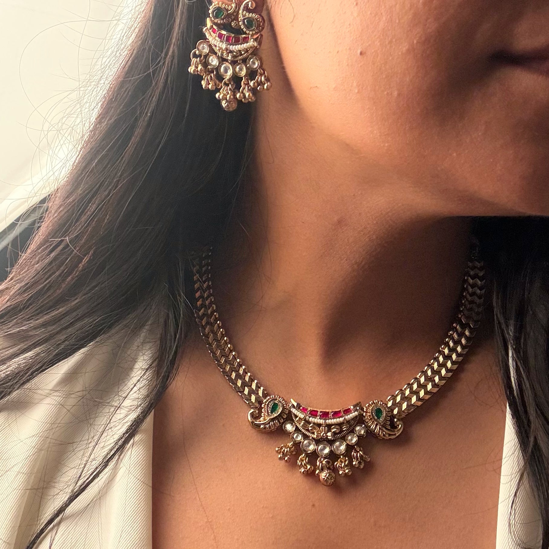 Vidusha Antique Necklace Set