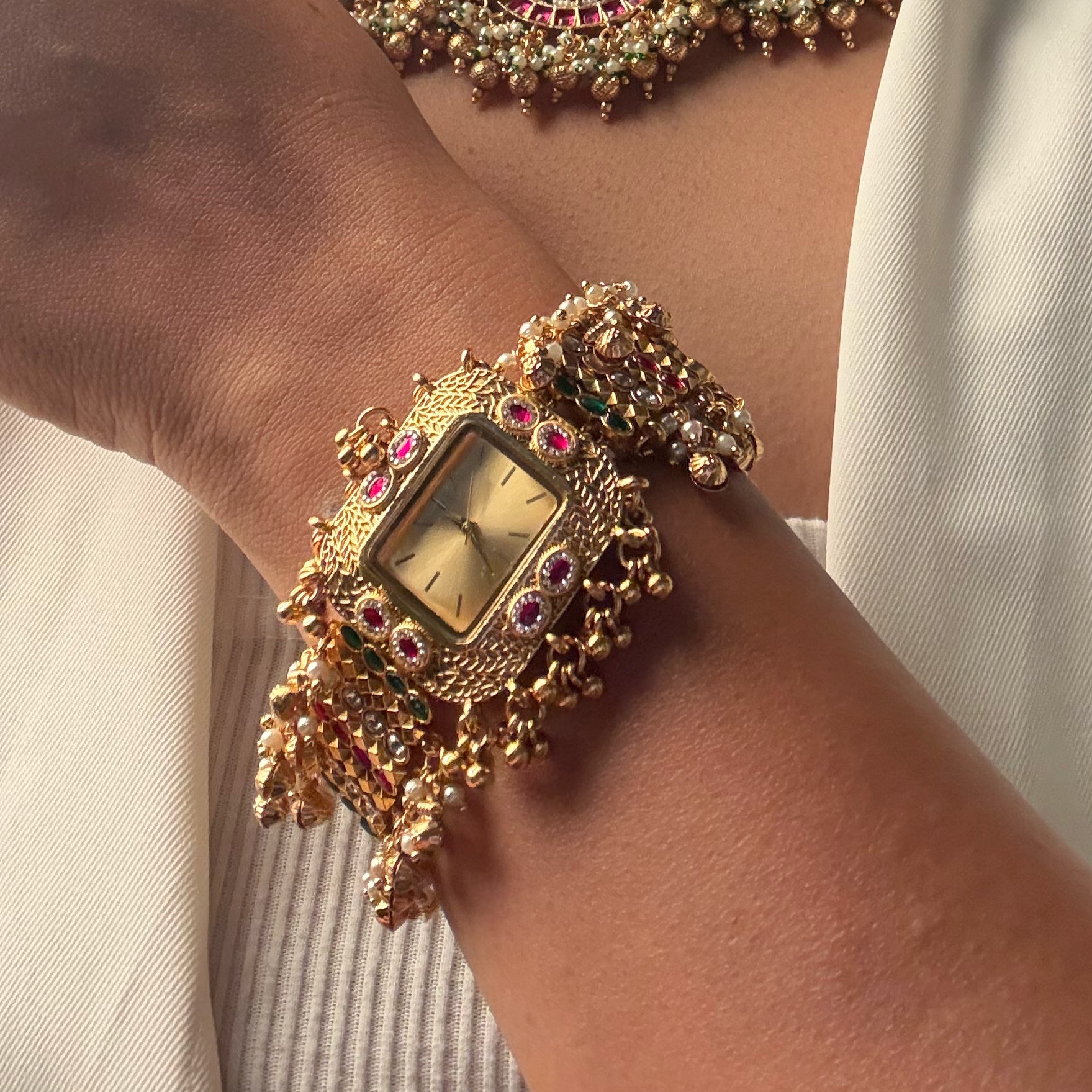Phulkari Antique Designer Watch Bracelet